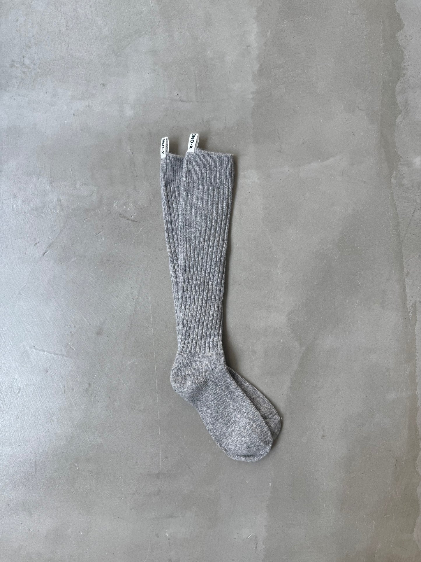 MOHAIR WOOL SOCKS "GRAY"