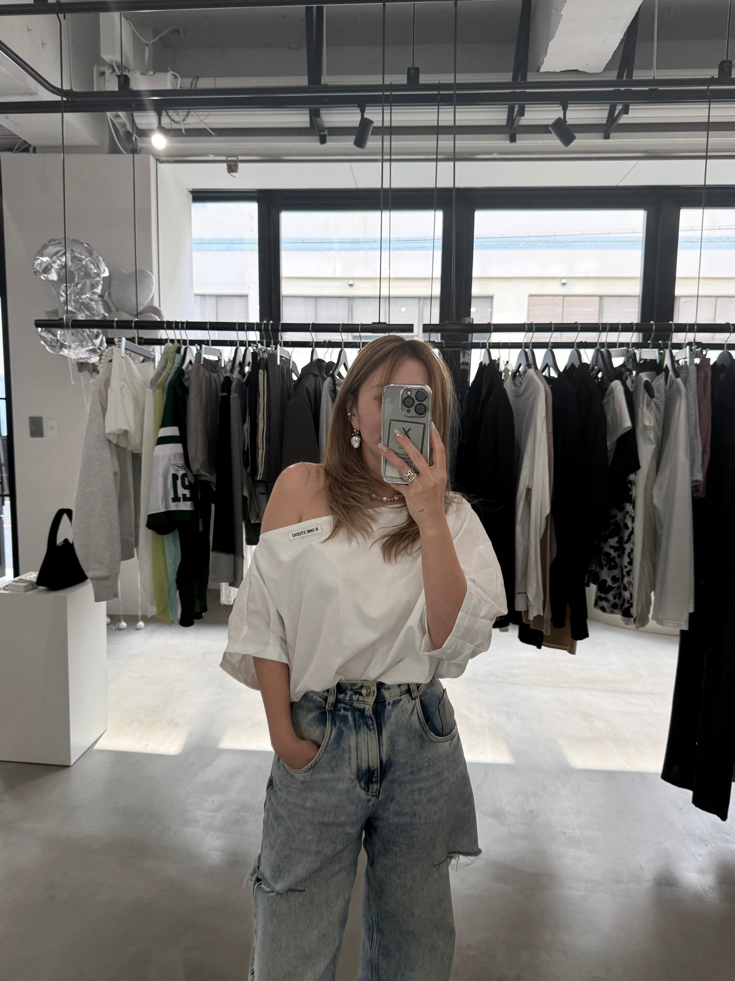 DROP SHOULDER BLOUSE