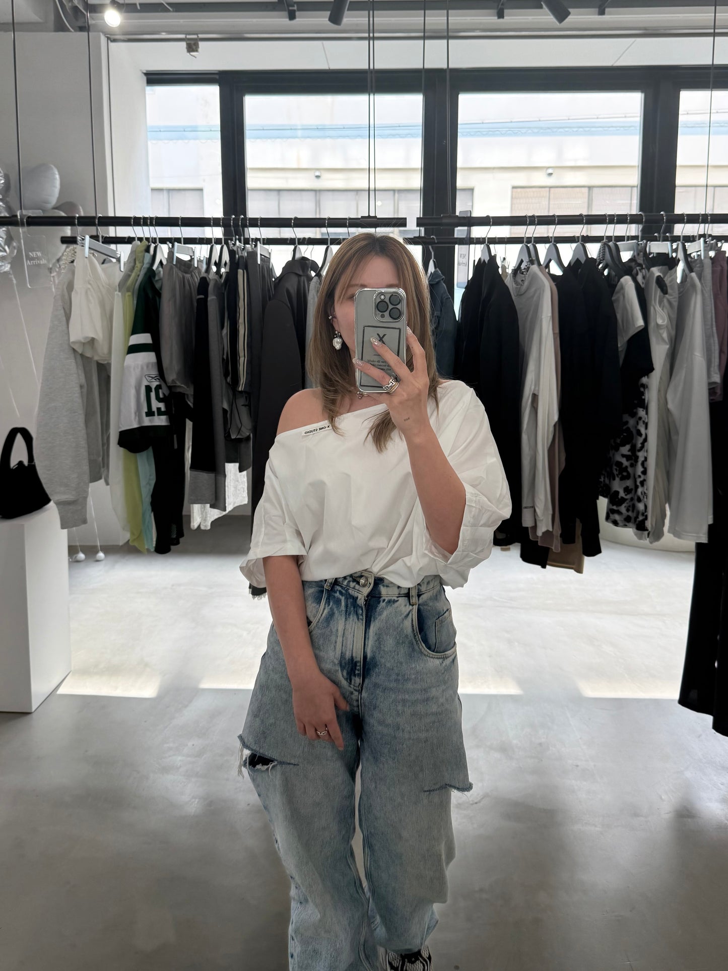 DROP SHOULDER BLOUSE