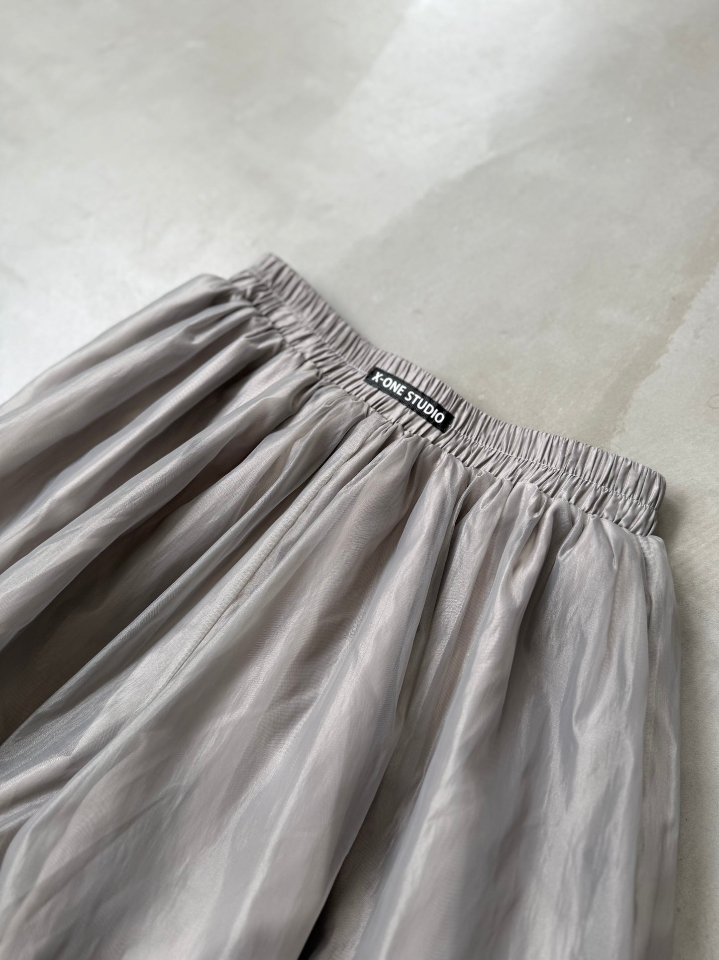 SHEER BALLOON PANT "GRAY"