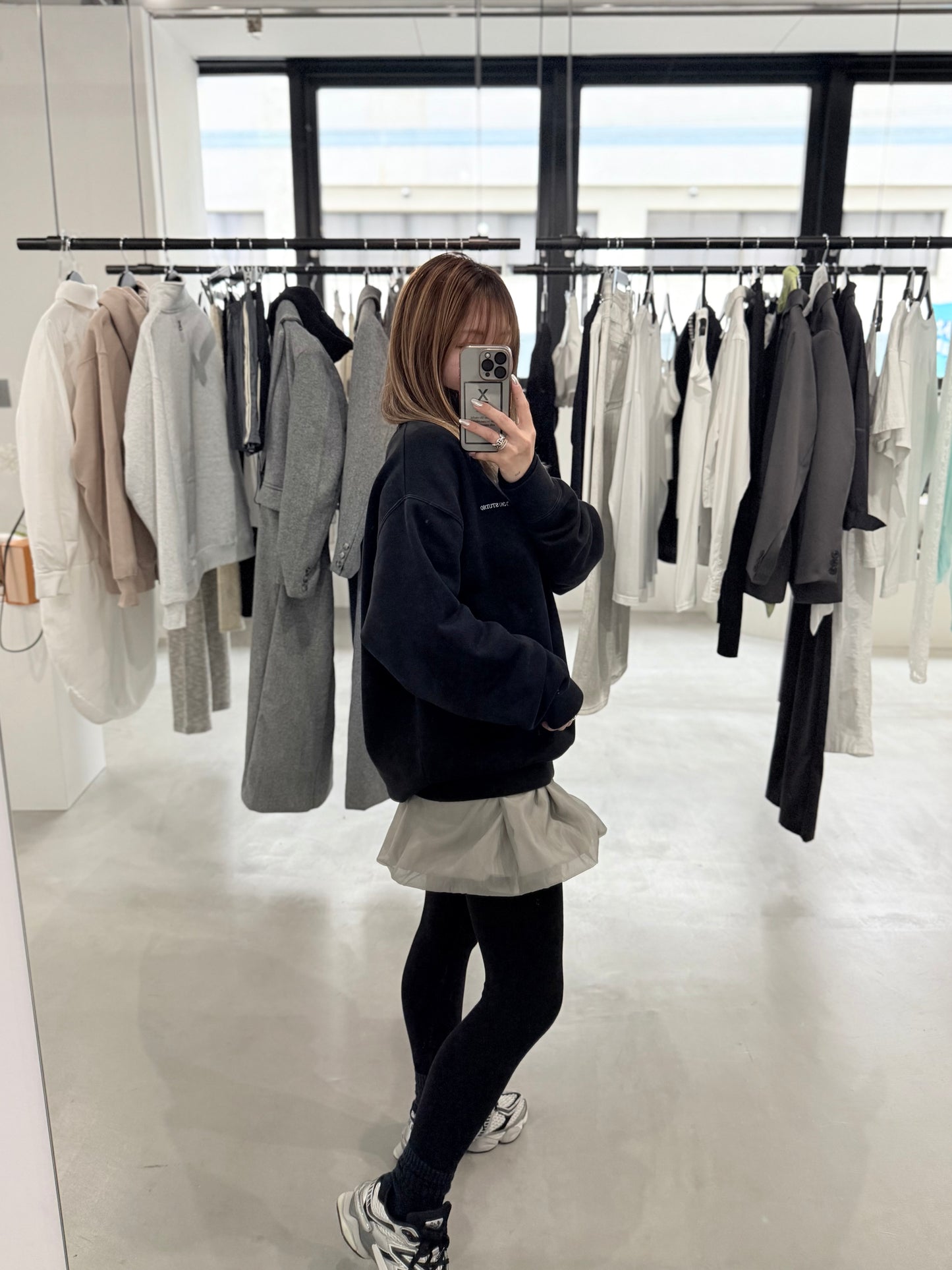 SHEER BALLOON PANT "GRAY"