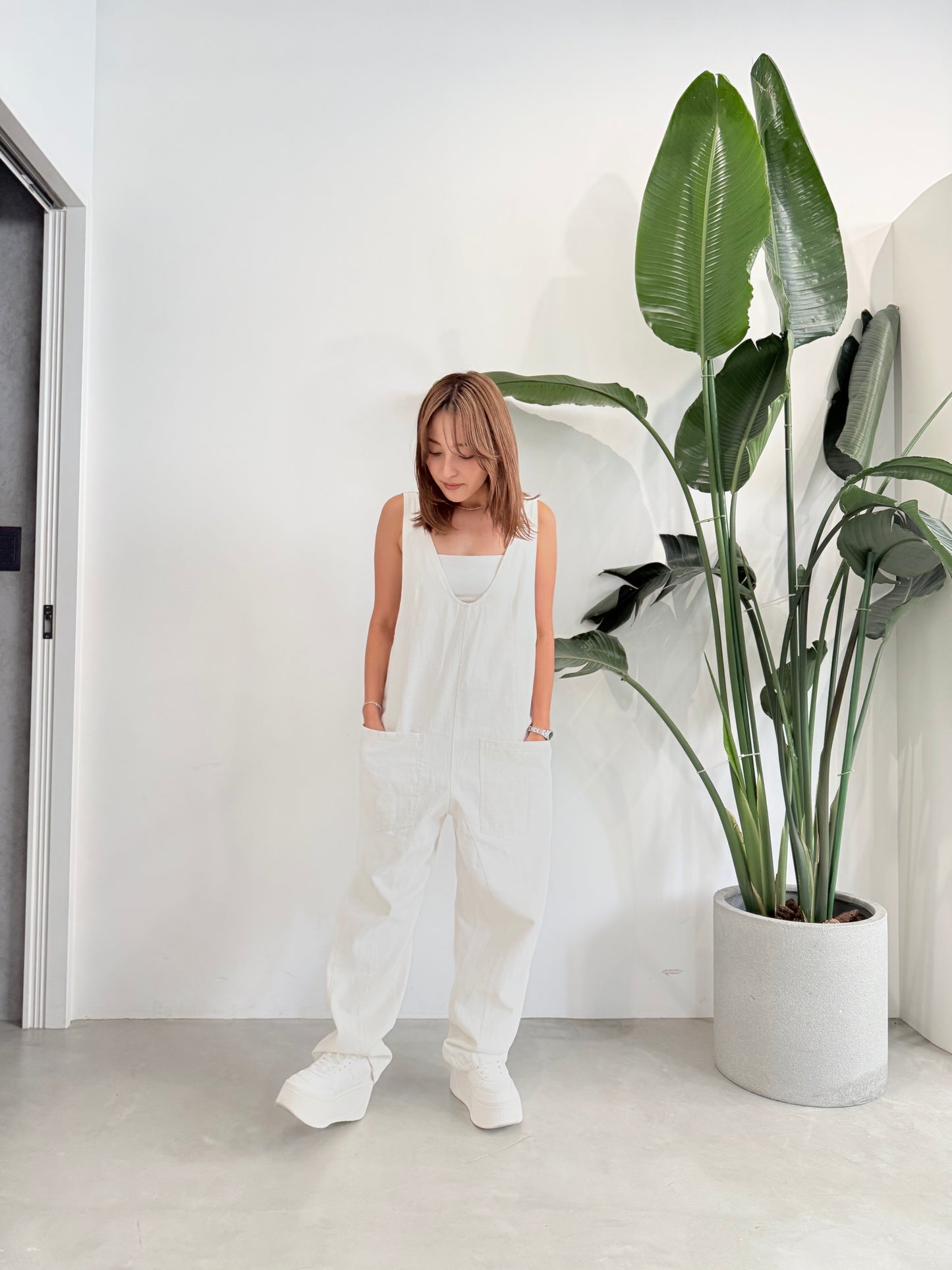 SOFT DENIM JUMPER "WHITE"