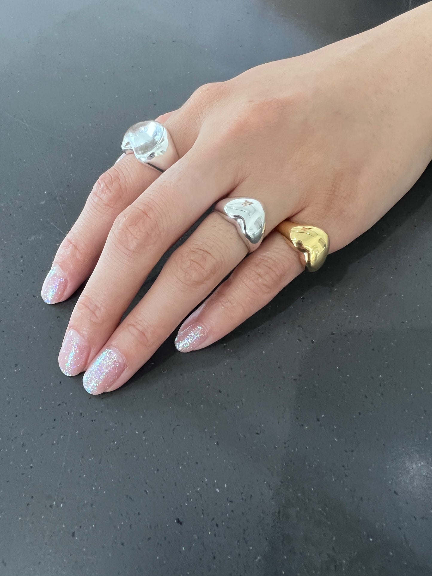 HEART RING GLD