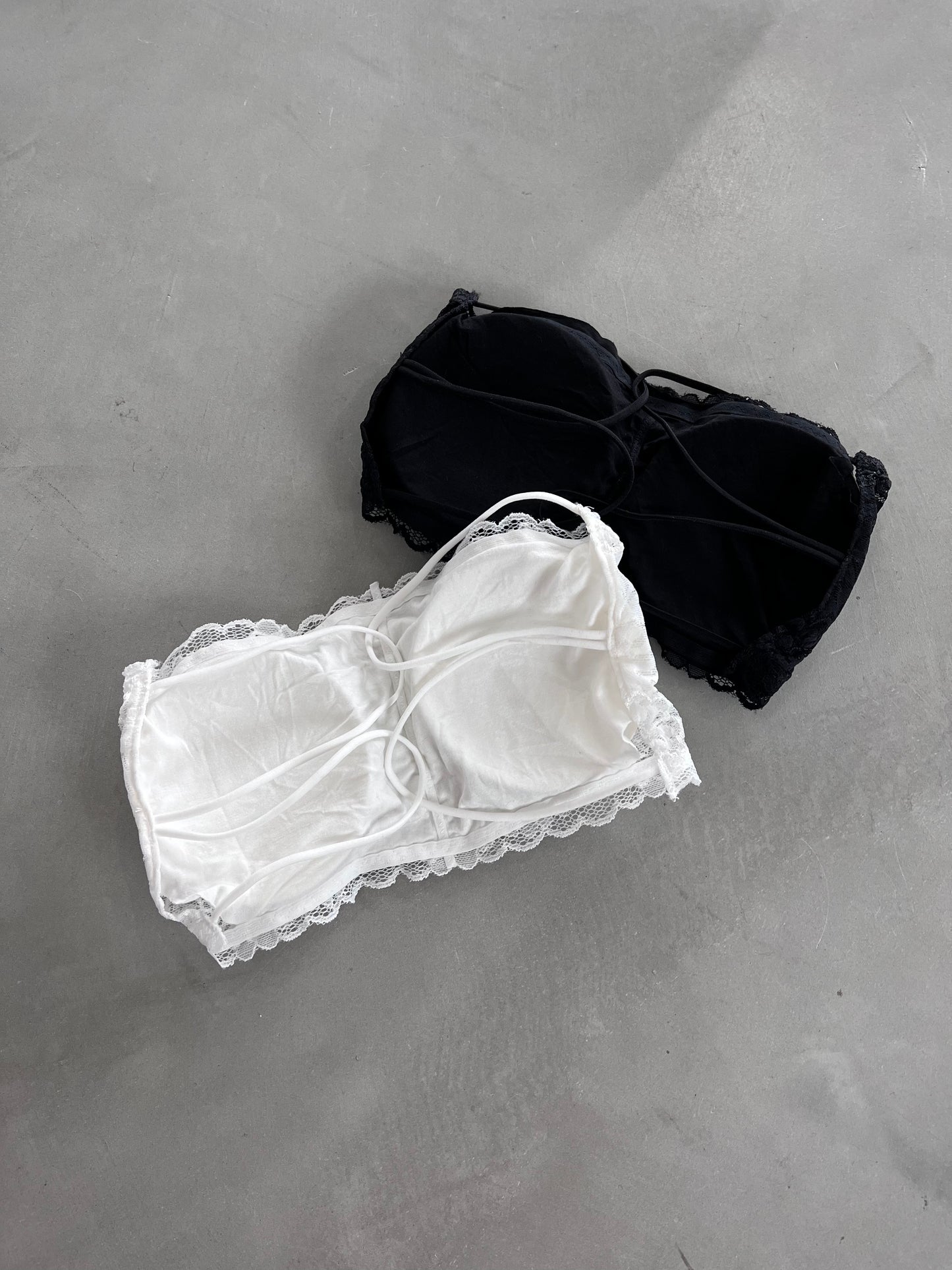 LACE BRA TOP "BLACK"