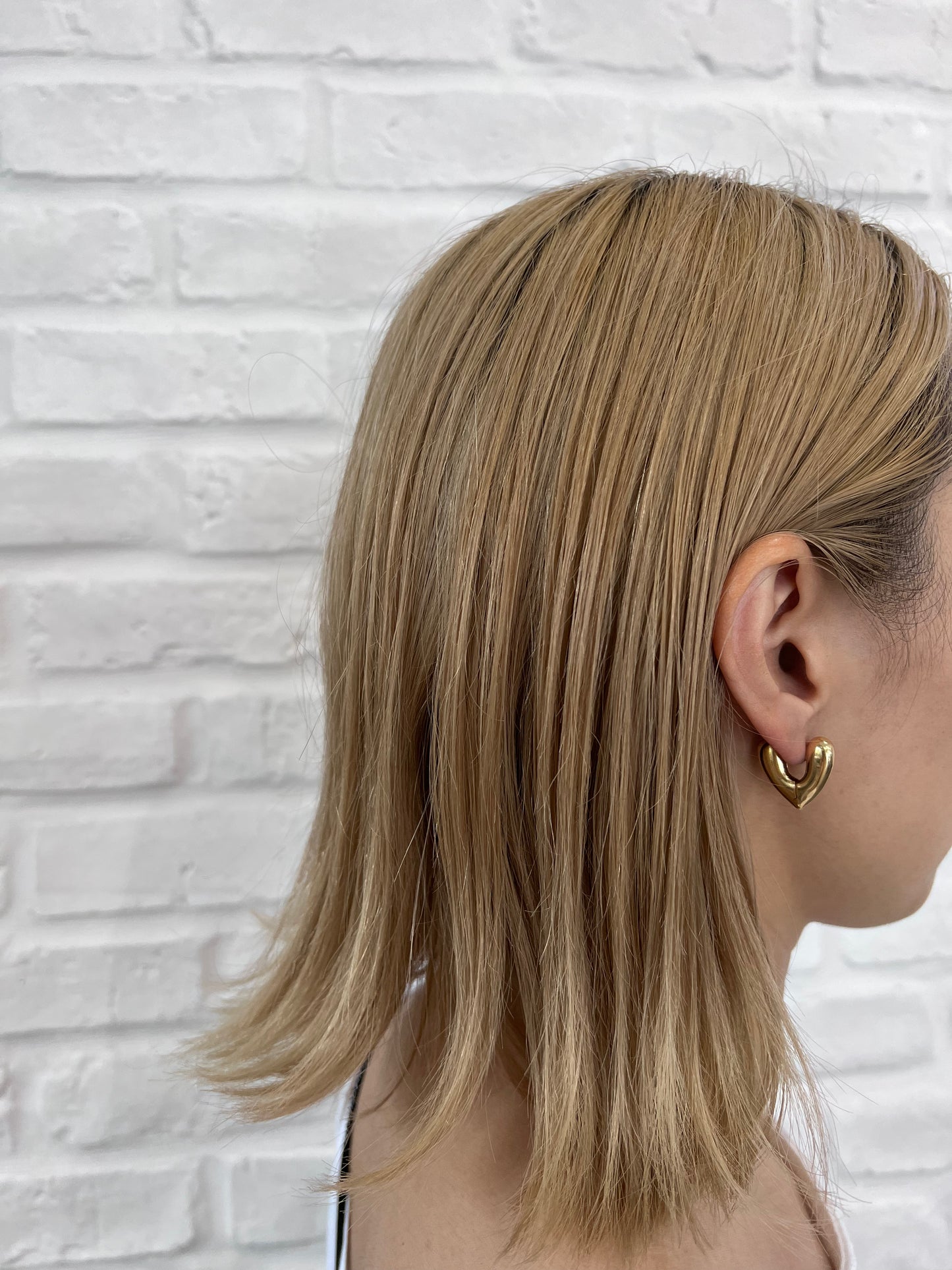 HEART HOOPS SMALL GLD