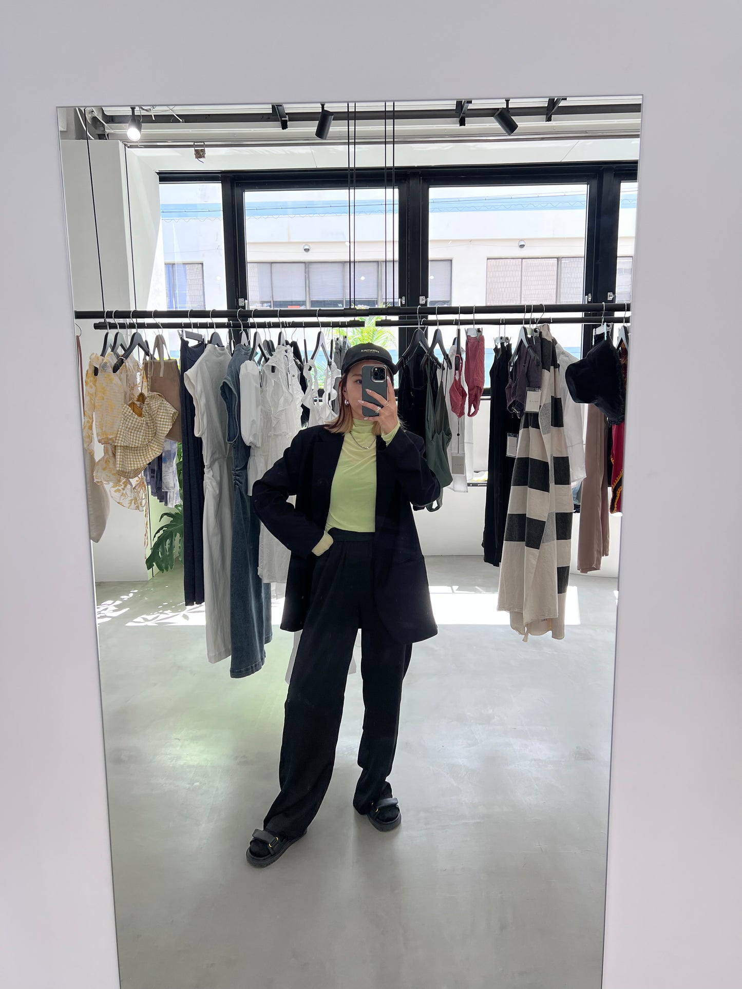 SHEER TOP "GREEN"