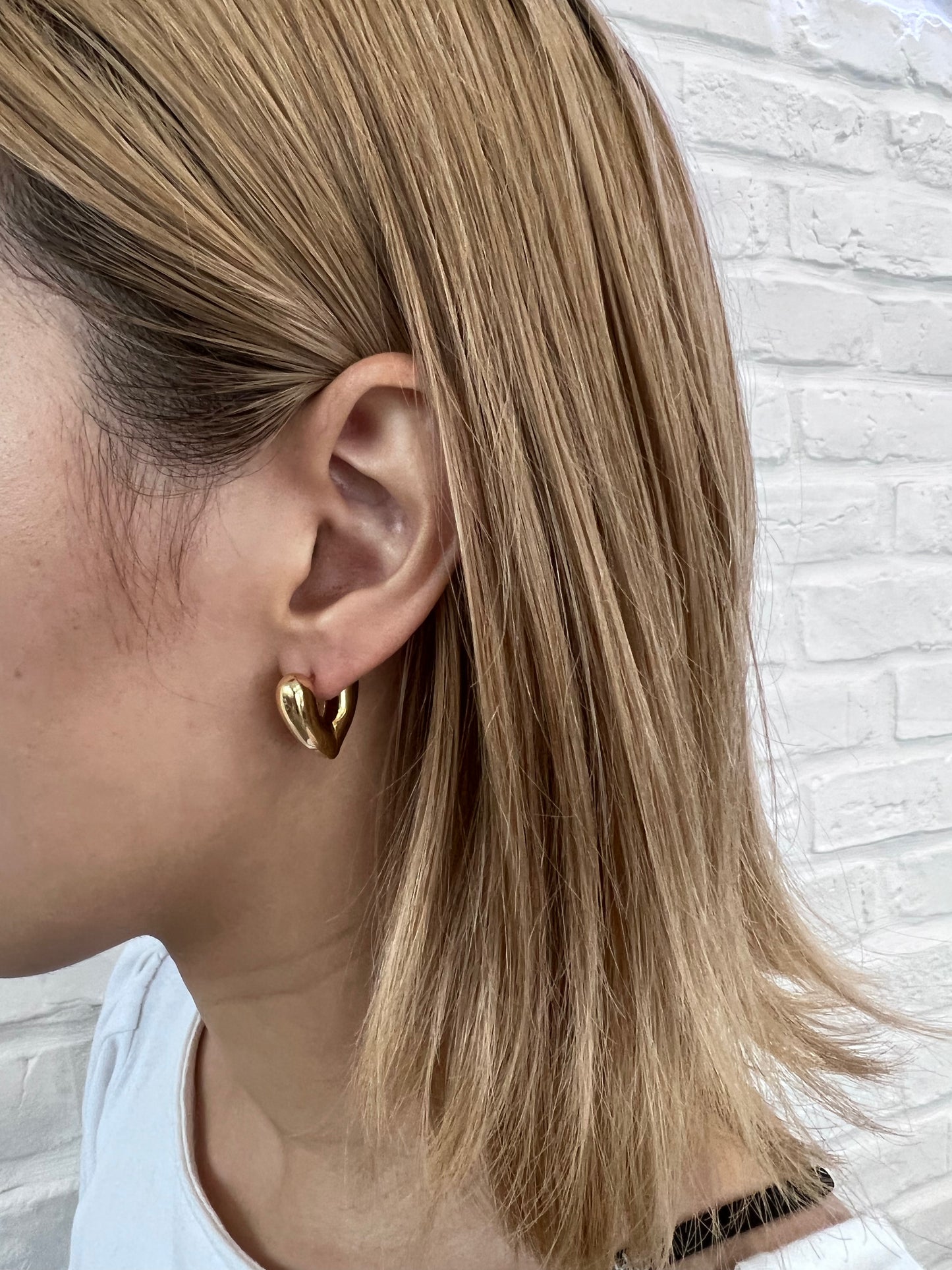 HEART HOOPS SMALL GLD
