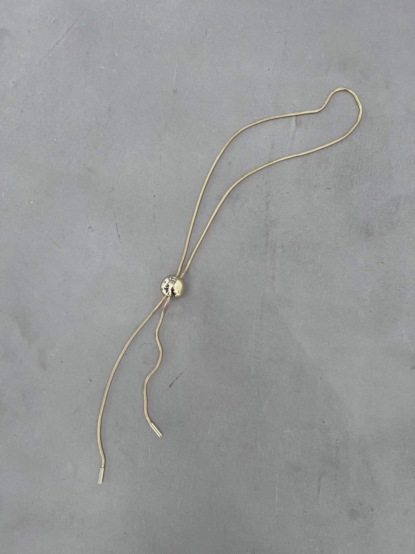 KNOT BALL NACKLACE "GOLD