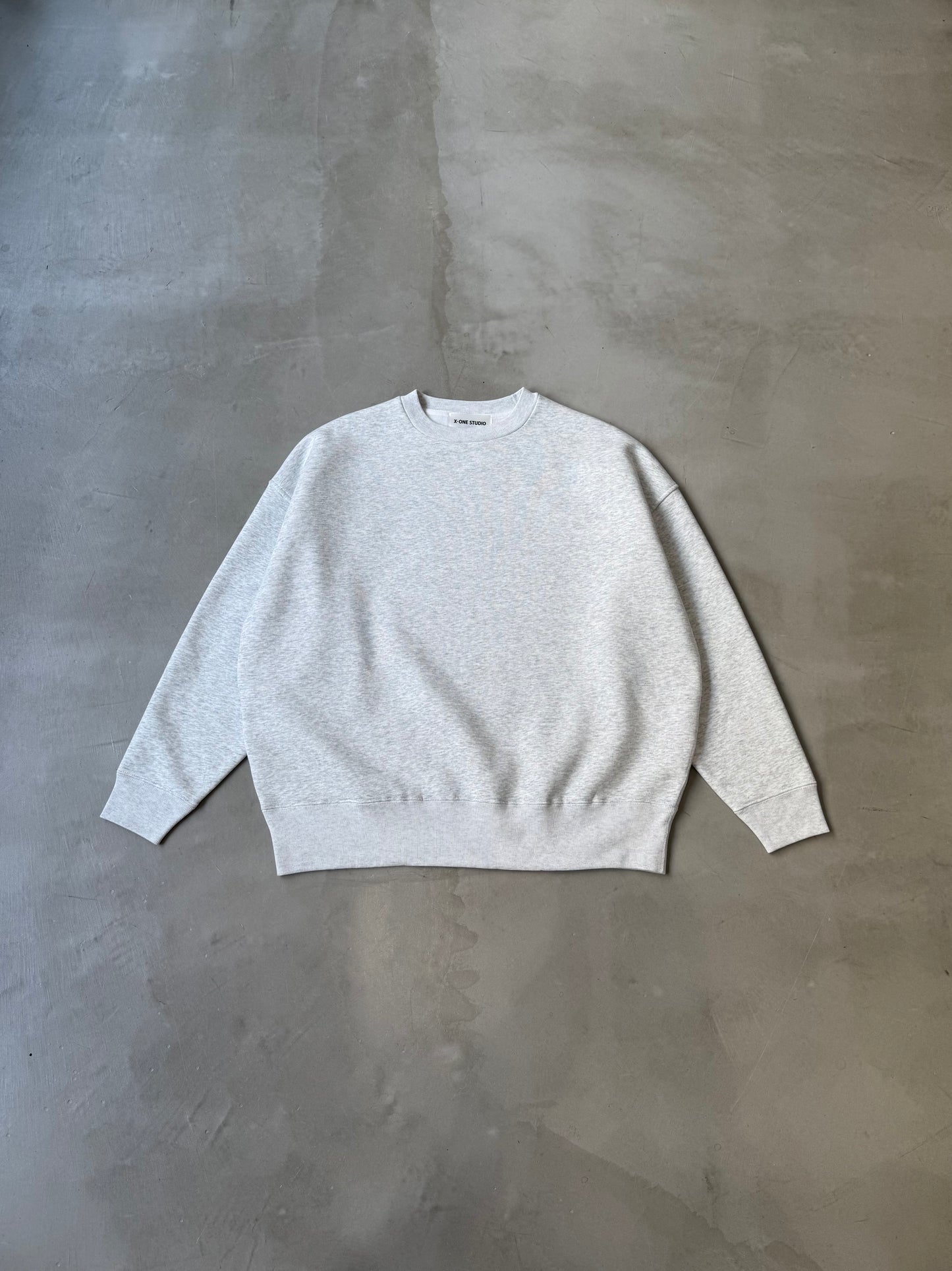X-ONE BACK LOGO SWEAT "ASH"