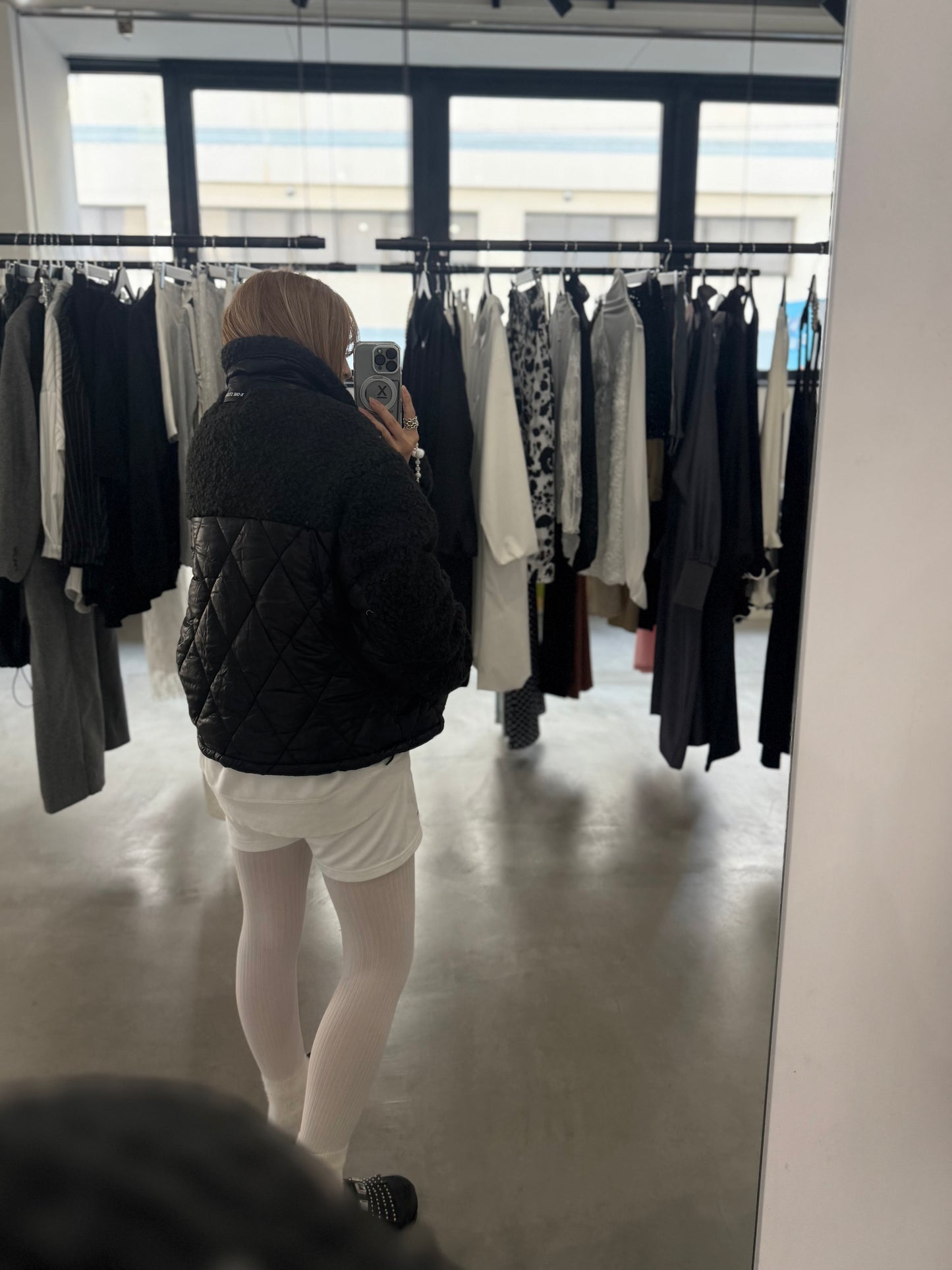 QUILTED BOA JACKET "BLACK"