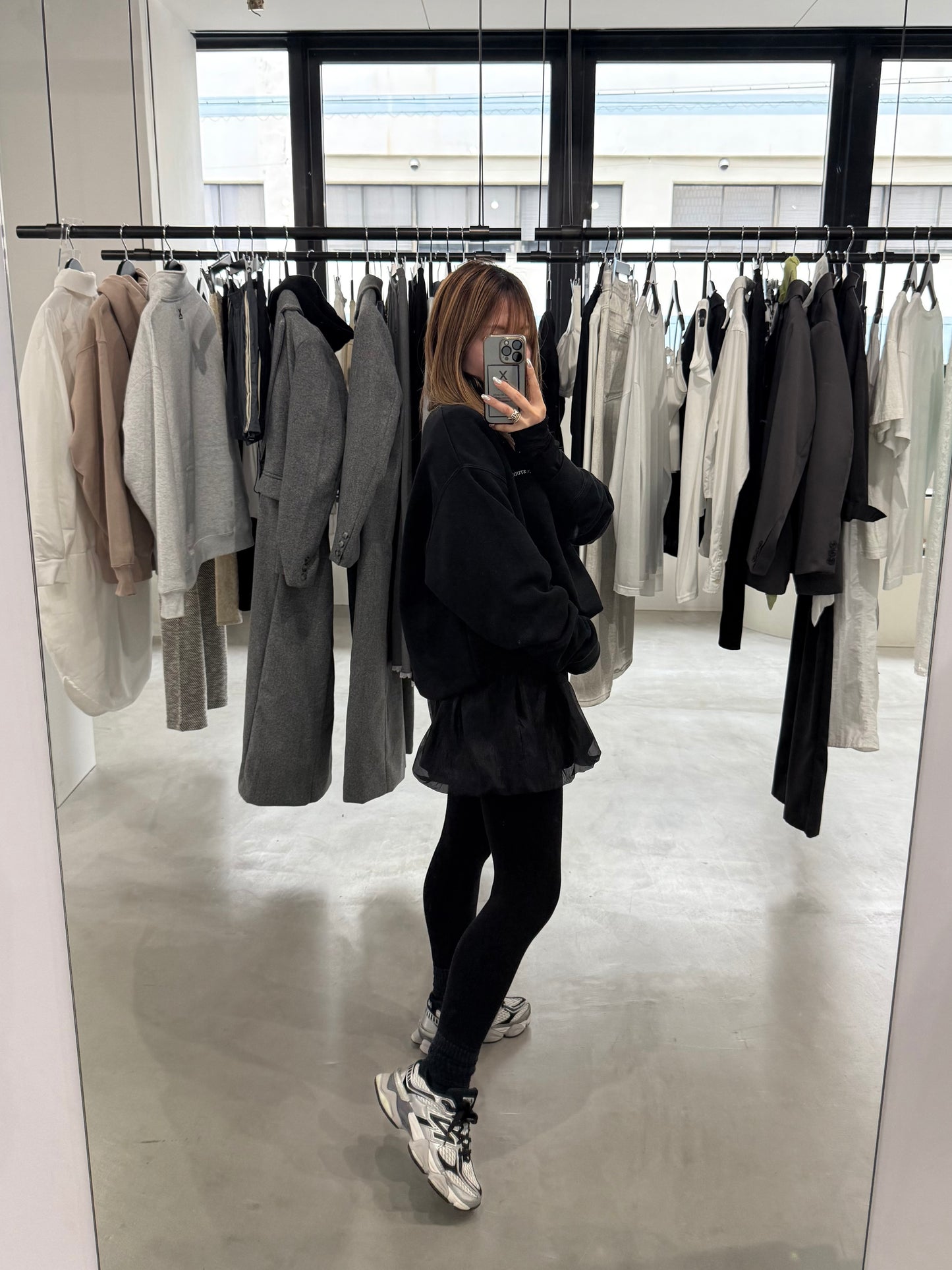 SHEER BALLOON PANT "BLACK"