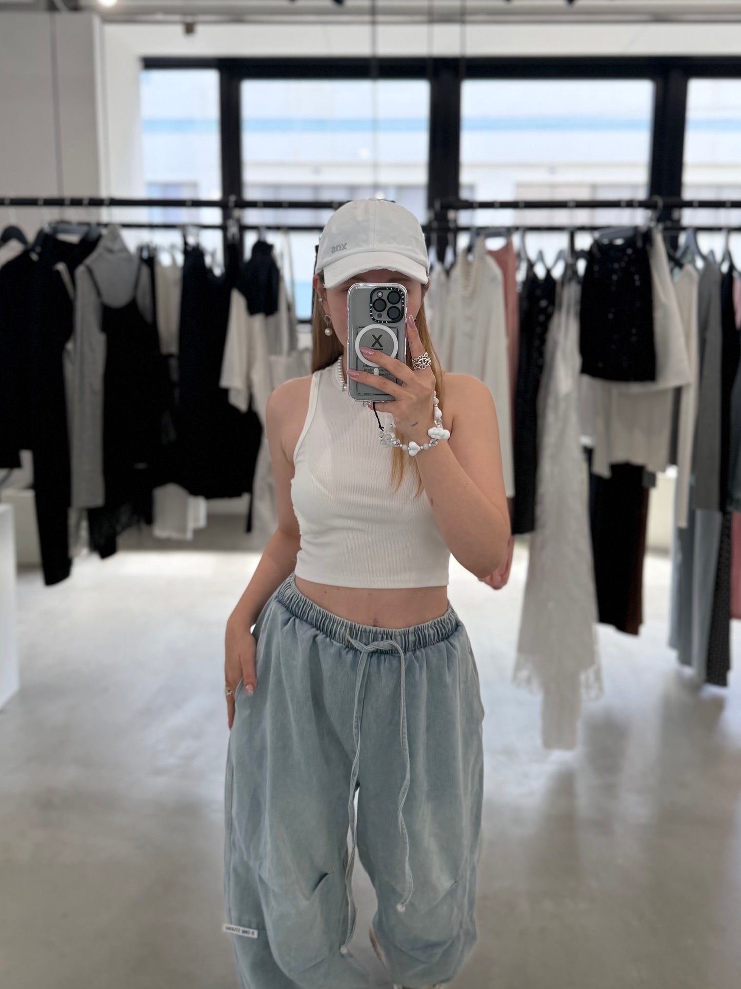 LOOSE DENIM SWEAT