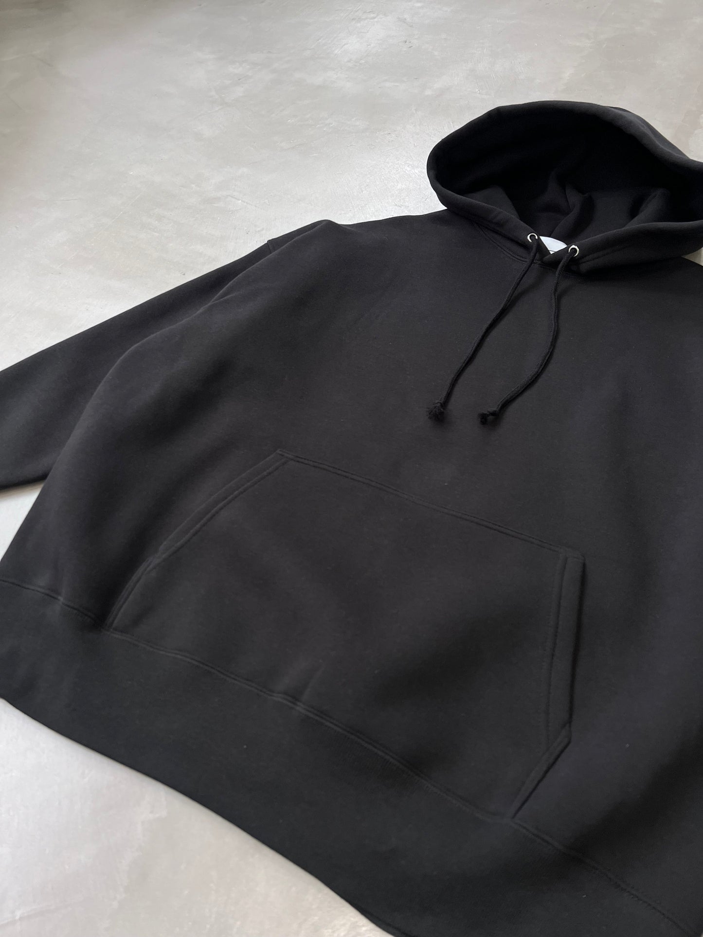 X-ONE WIDE HOODIE "BLACK"