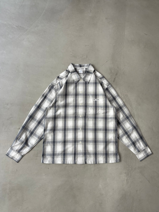 BOX FLANNEL SHIRT “WHITE”