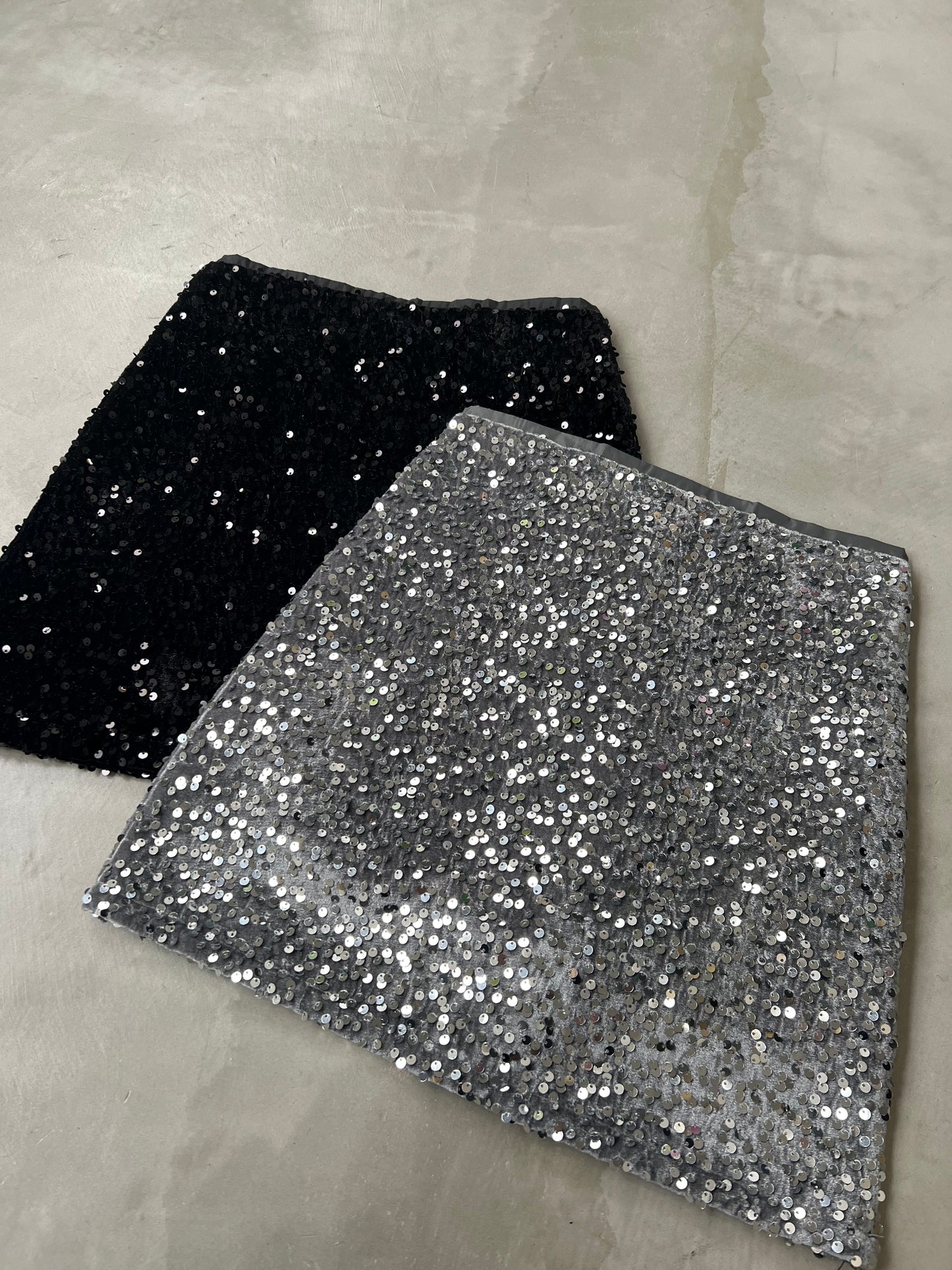 GLITTER SKORT "BLACK"