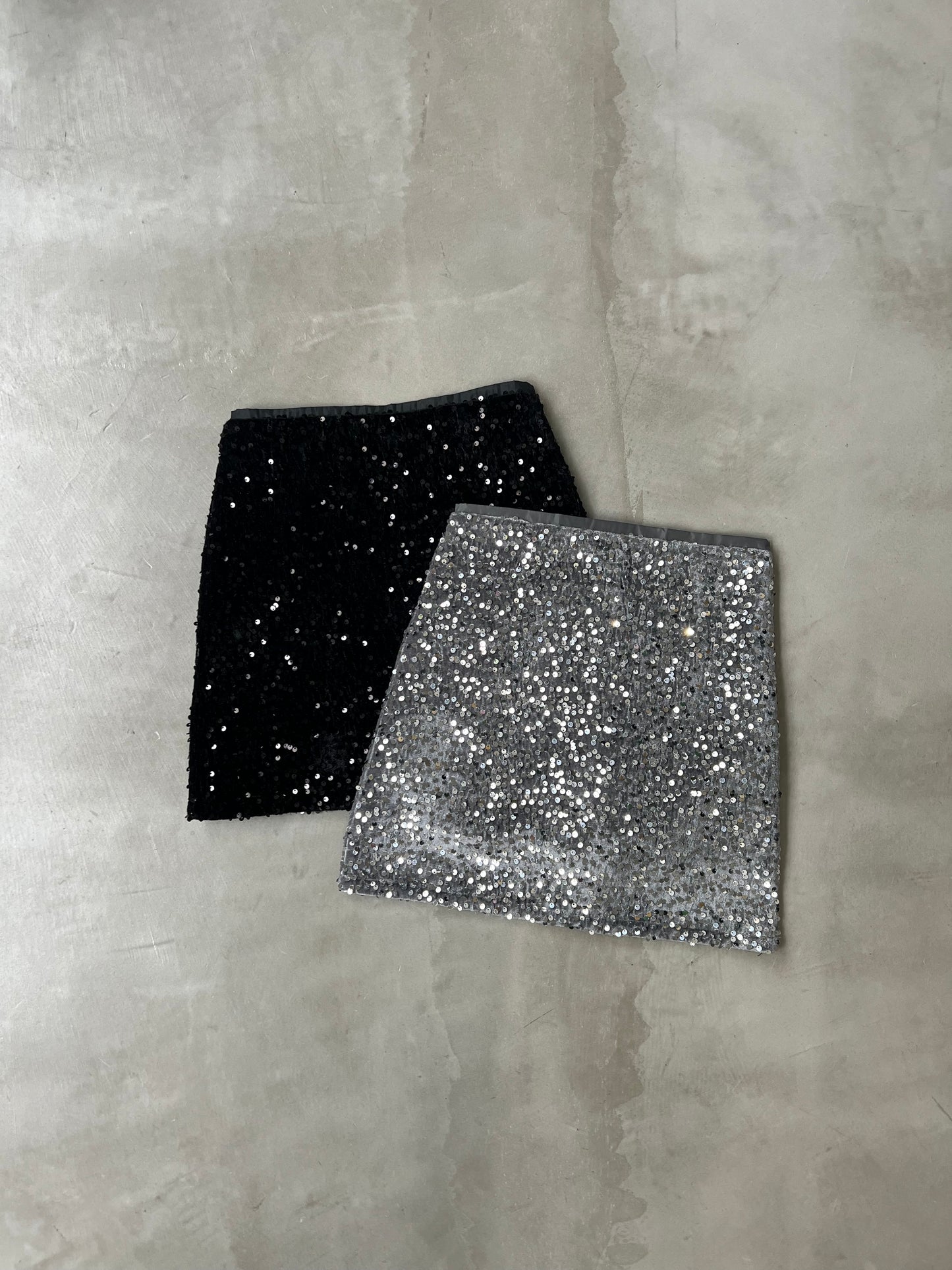 GLITTER SKORT "BLACK"