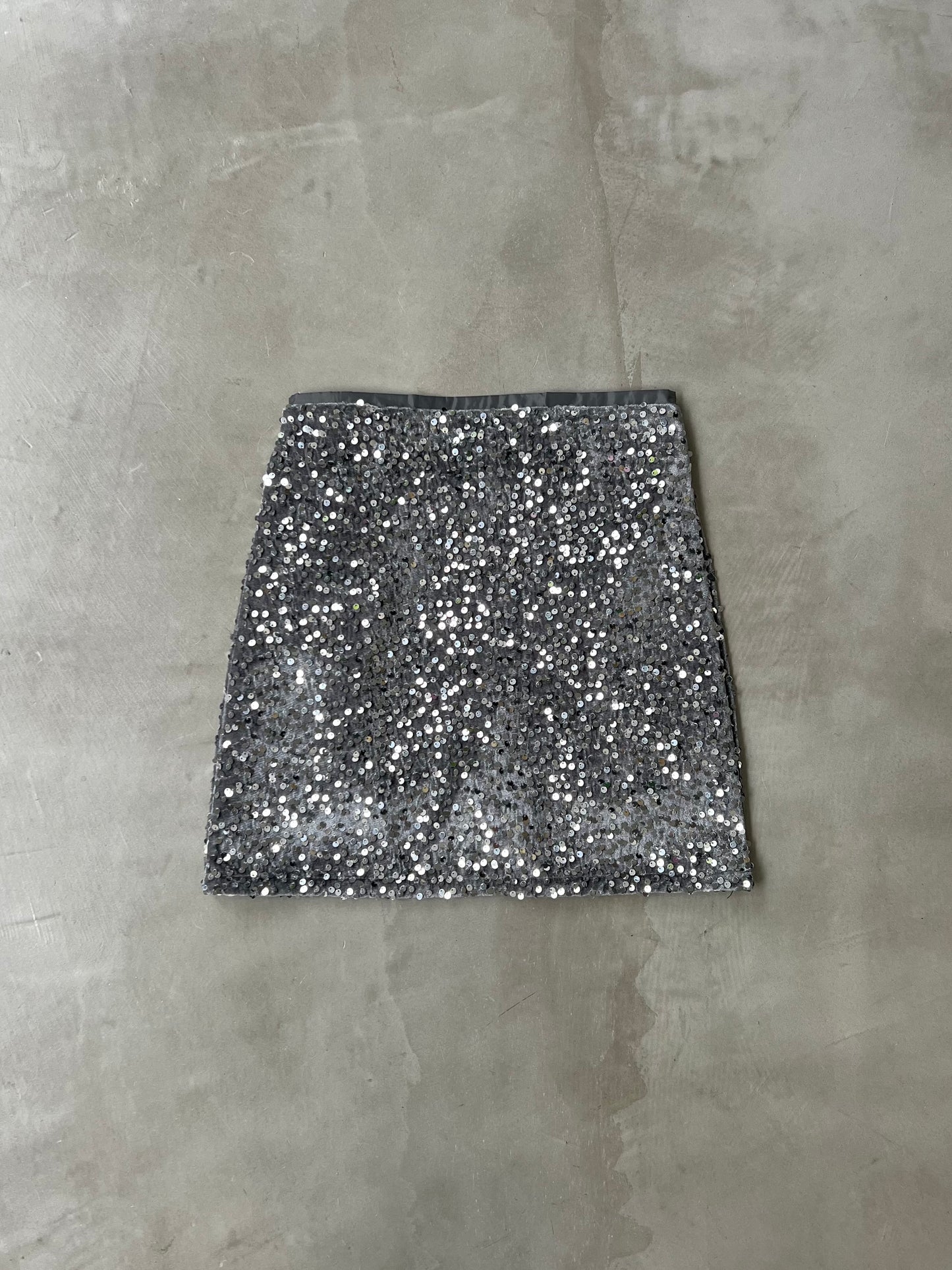 GLITTER SKORT "SILVER"