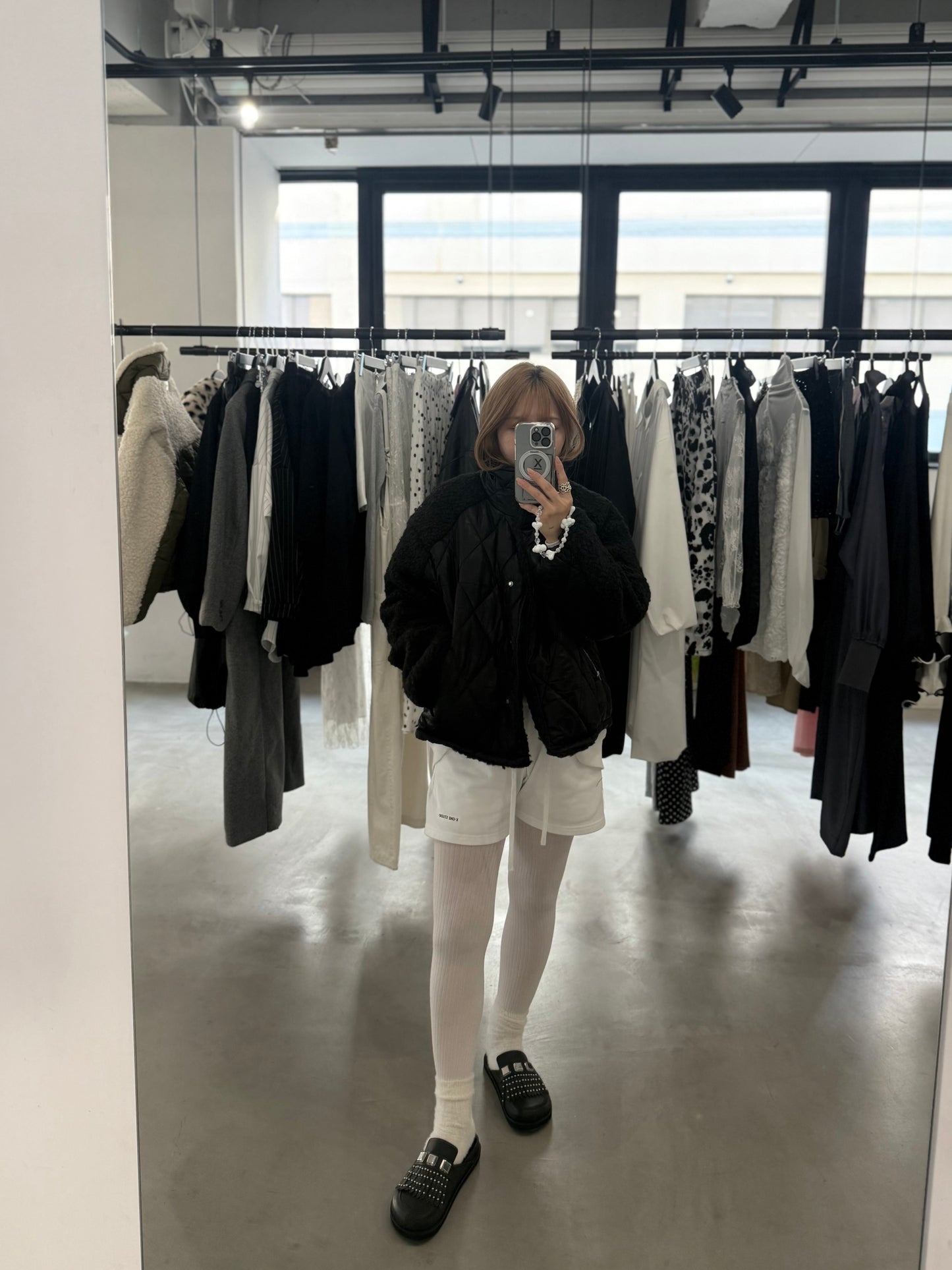 QUILTED BOA JACKET "BLACK"