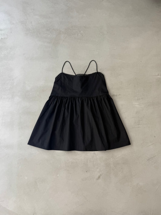 BACK OPEN CAMI "BLACK"