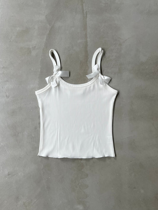 RIBBON CAMI "WHITE