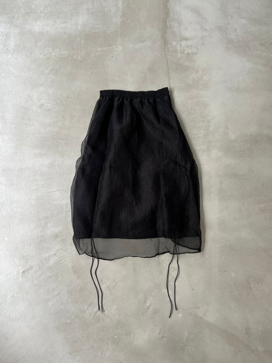 SHIRRING CHIFFON SKIRT