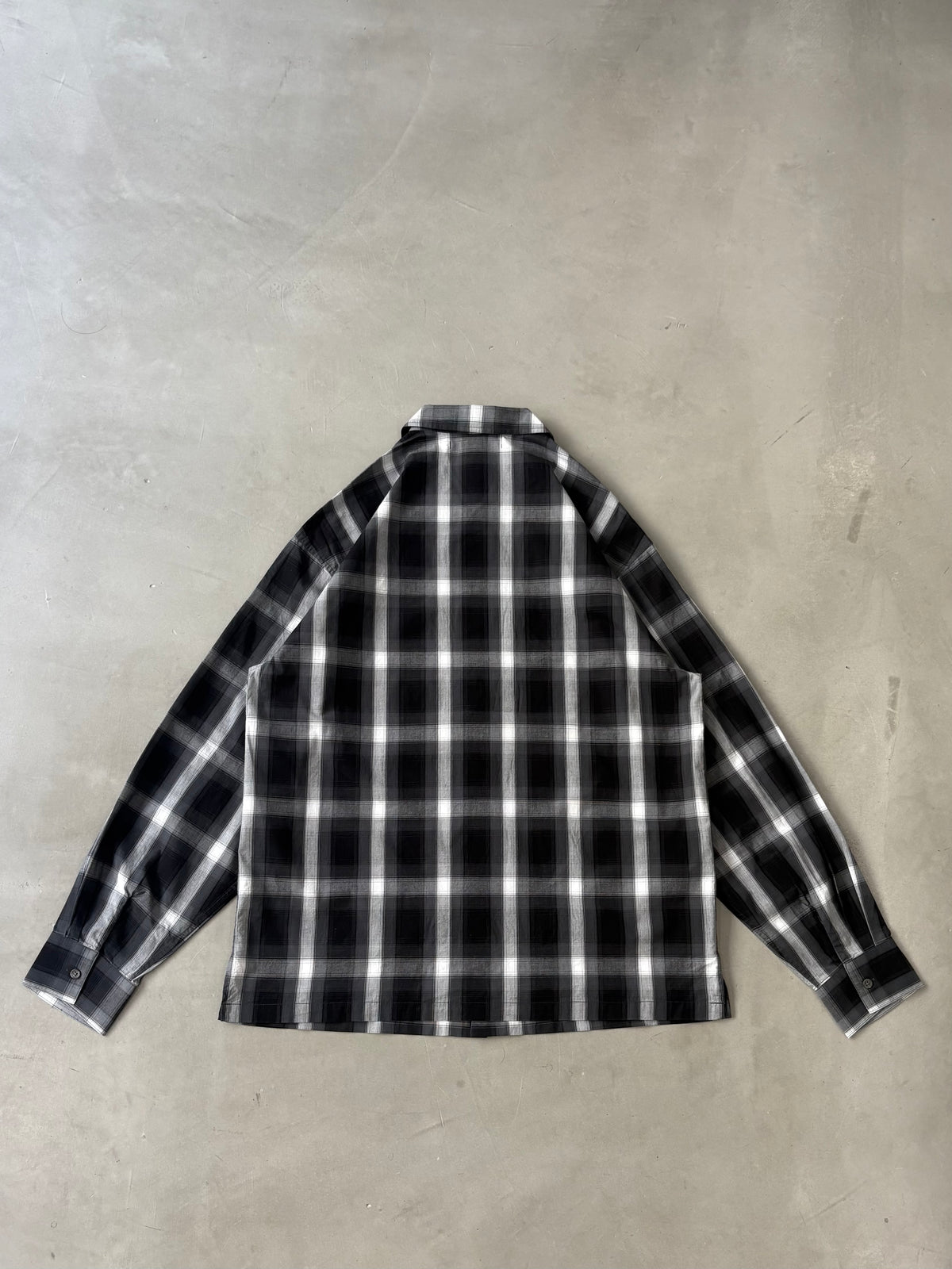BOX FLANNEL SHIRT “BLACK”