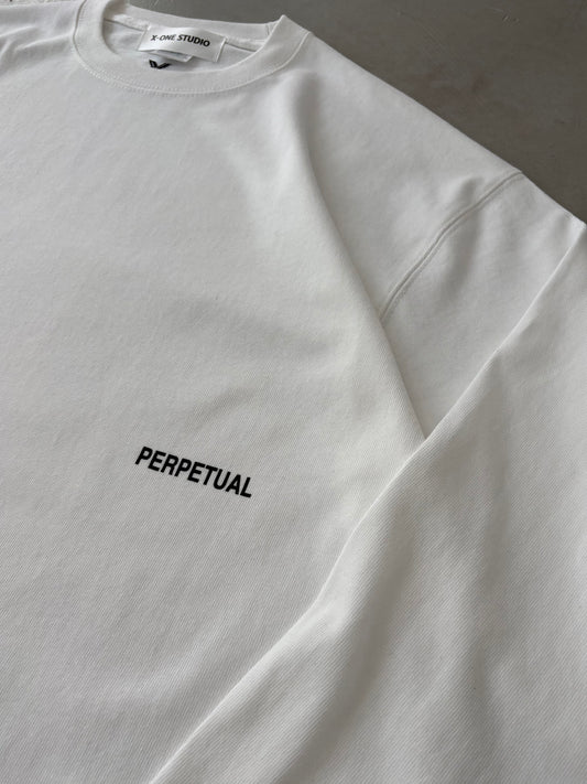 HEAVYWEIGHT TEE -PERPETUAL- “WHITE”