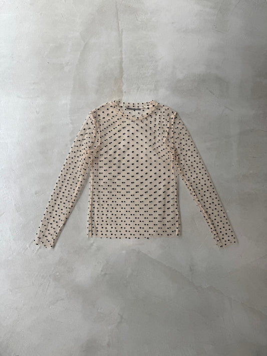 SKIN SHEER DOT "BEIGE"