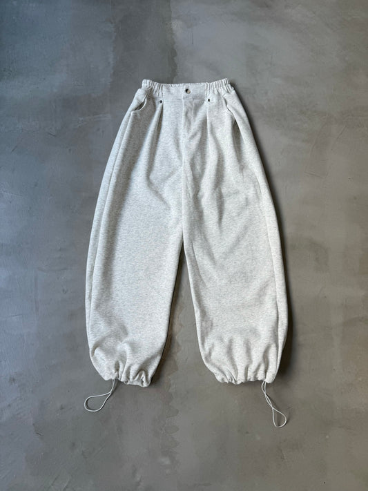 LOOSE WIDE SWEAT PANTS "ASH"