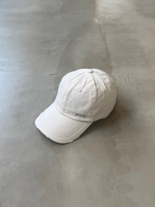 WASHED CRASH CAP "WHITE"