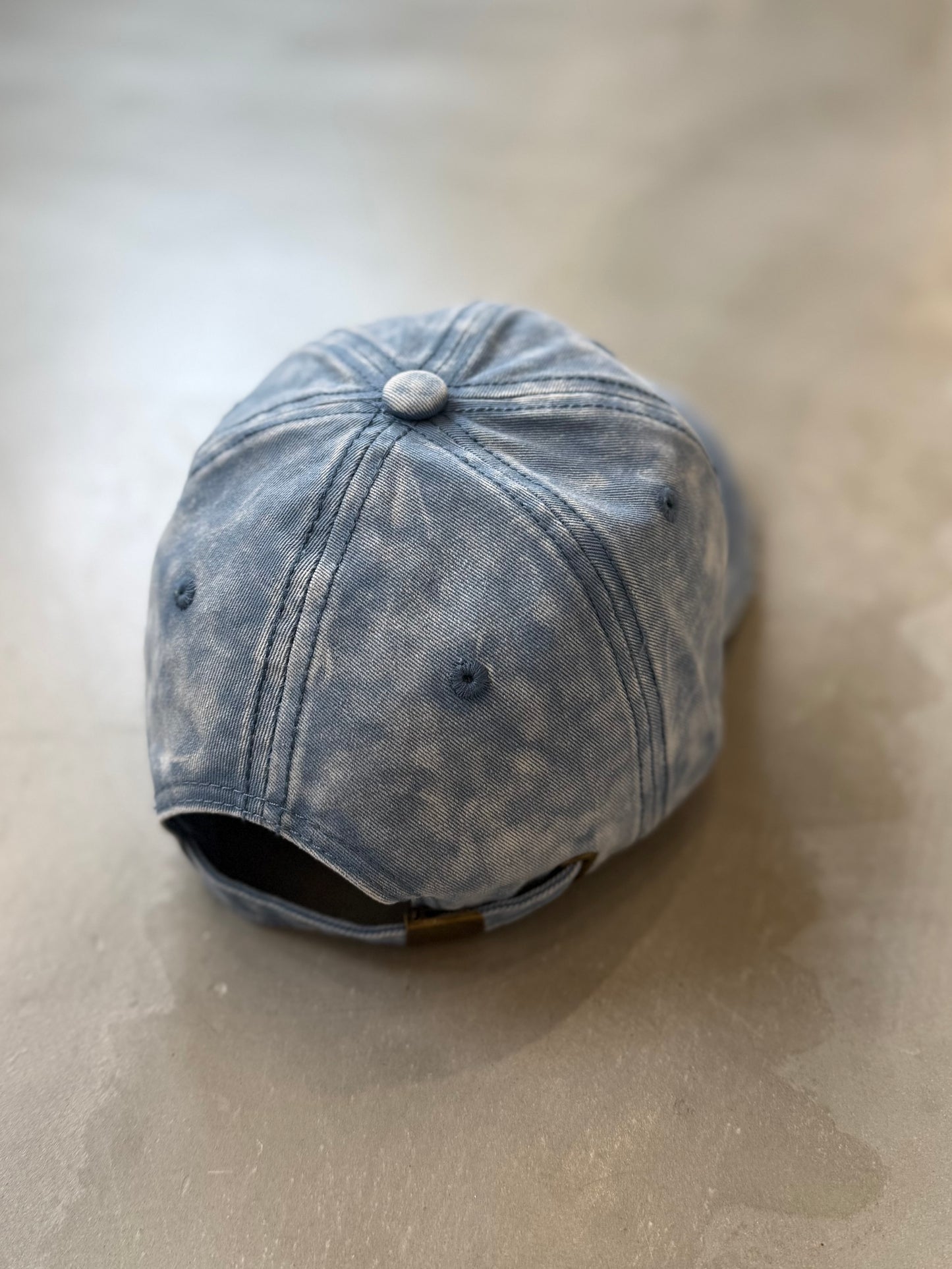 WASHED CRASH CAP "DENIM"