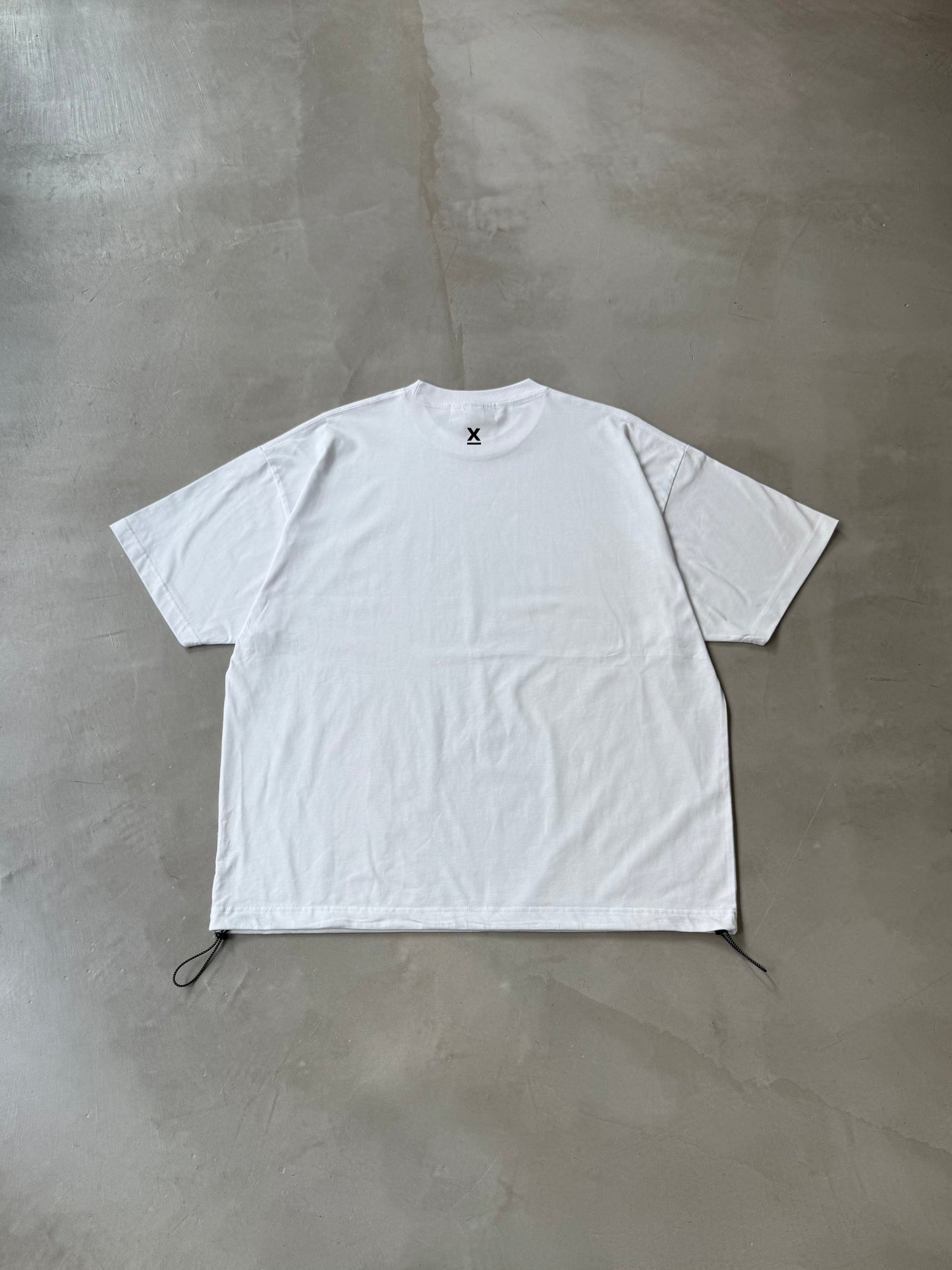 【MENS】X-ONE DRAWSTRING TEE "WHITE"