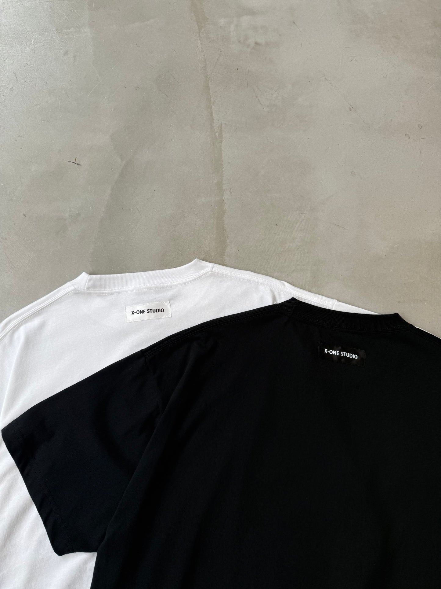 【MENS】X-ONE DRAWSTRING TEE "BLACK"