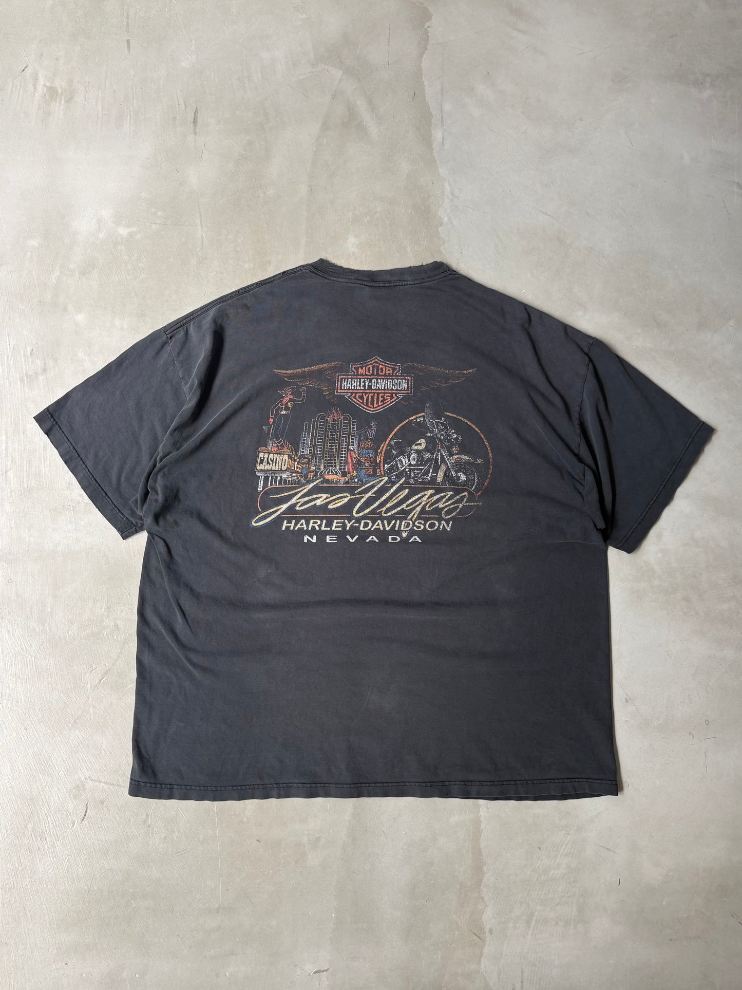 ［VINTAGE］Harley-Davidson Pocket T-shirt “NEVADA”