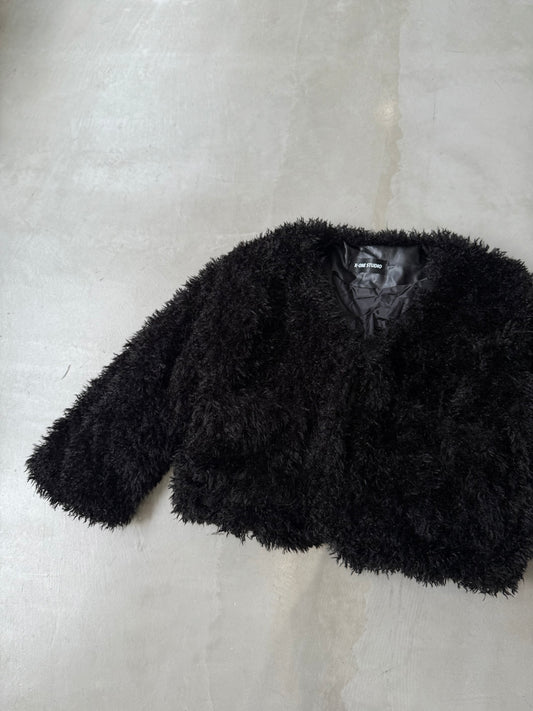 FLUFFY JACKET "BLACK"