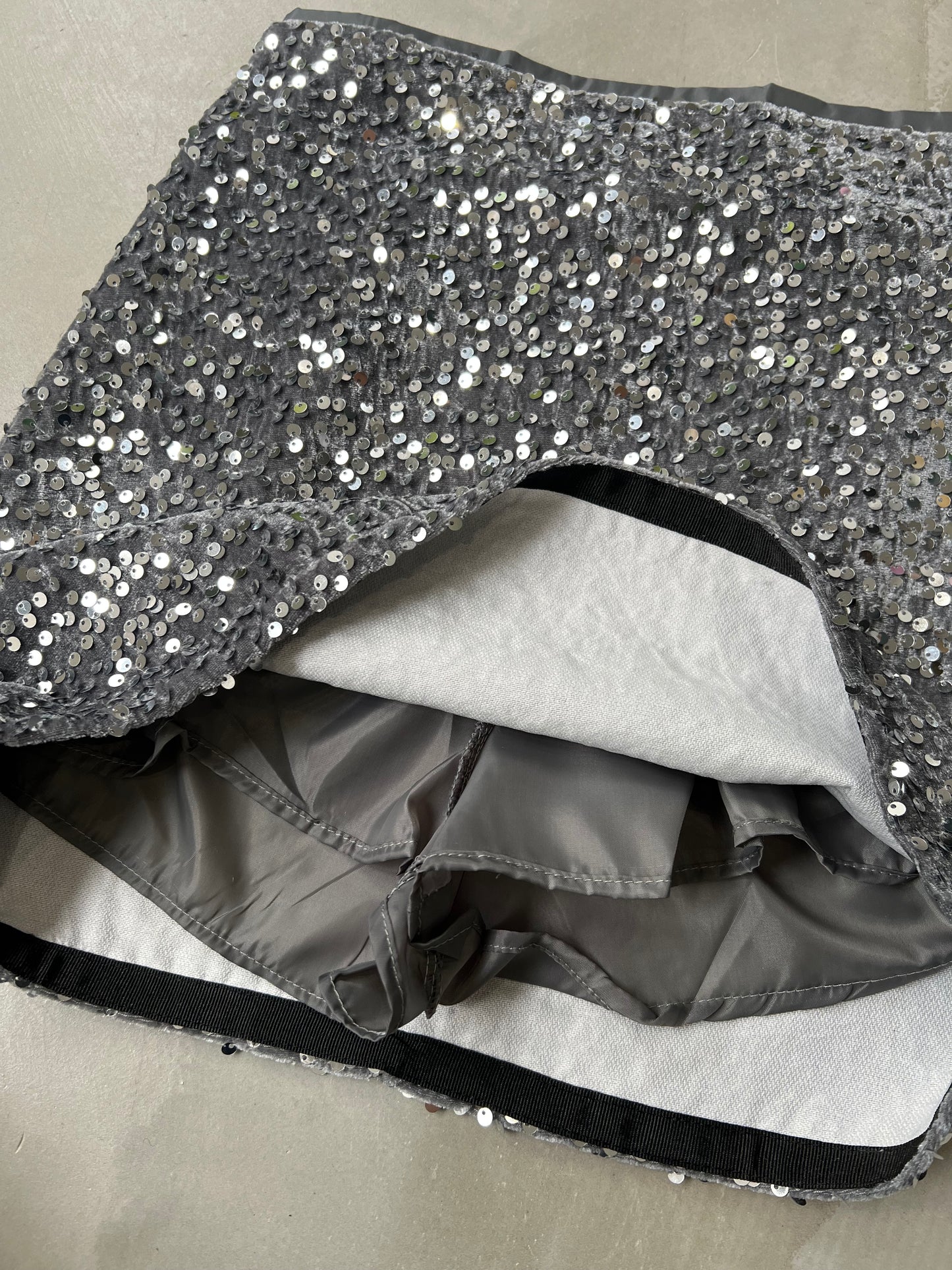 GLITTER SKORT "SILVER"