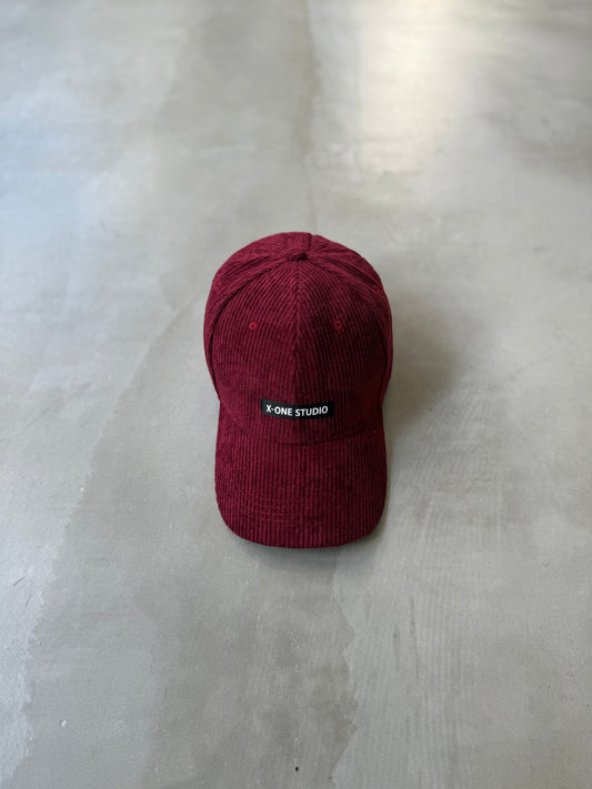 CORDUROY CAP "RED"