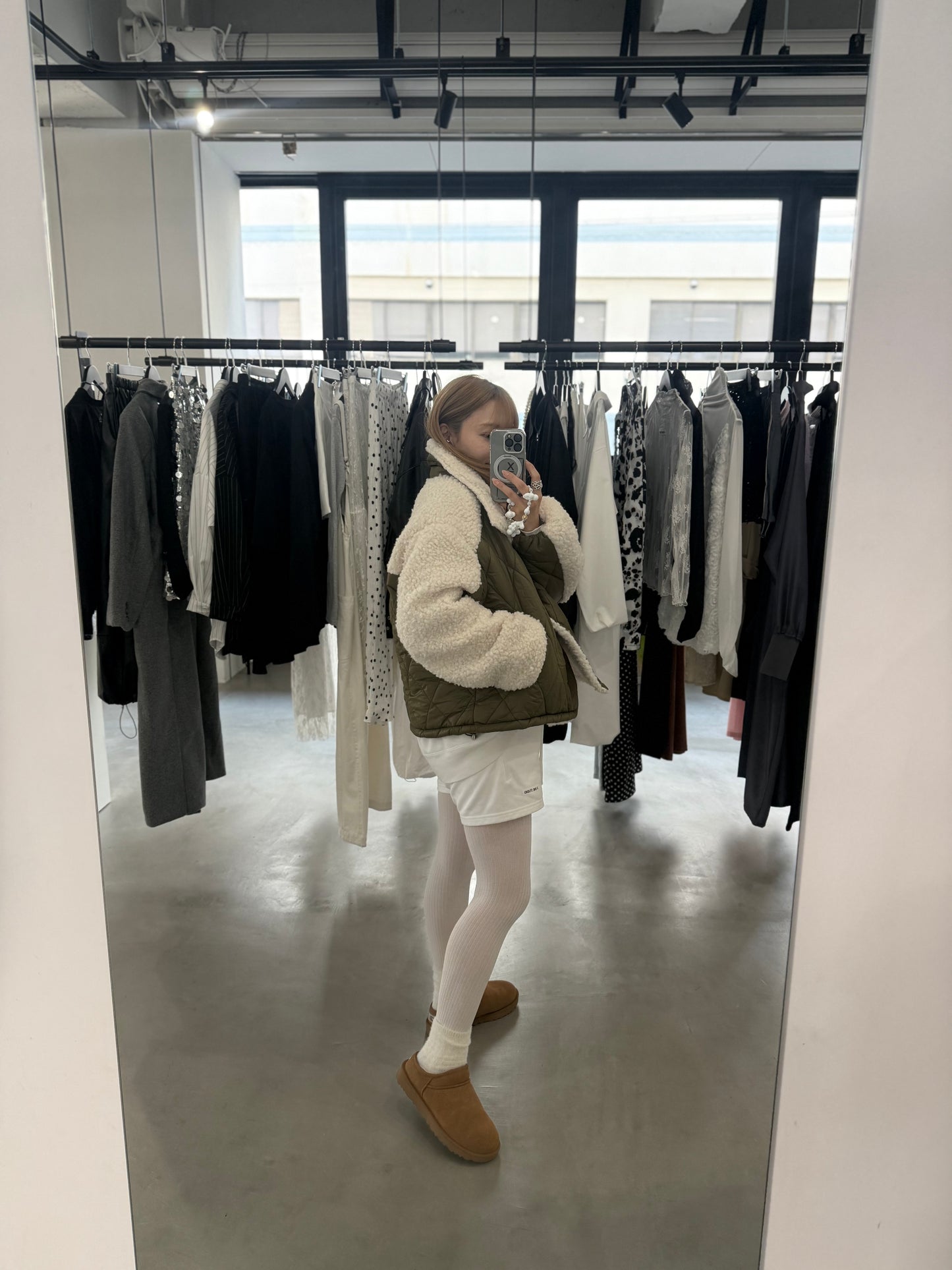 QUILTED BOA JACKET "OLIVE"