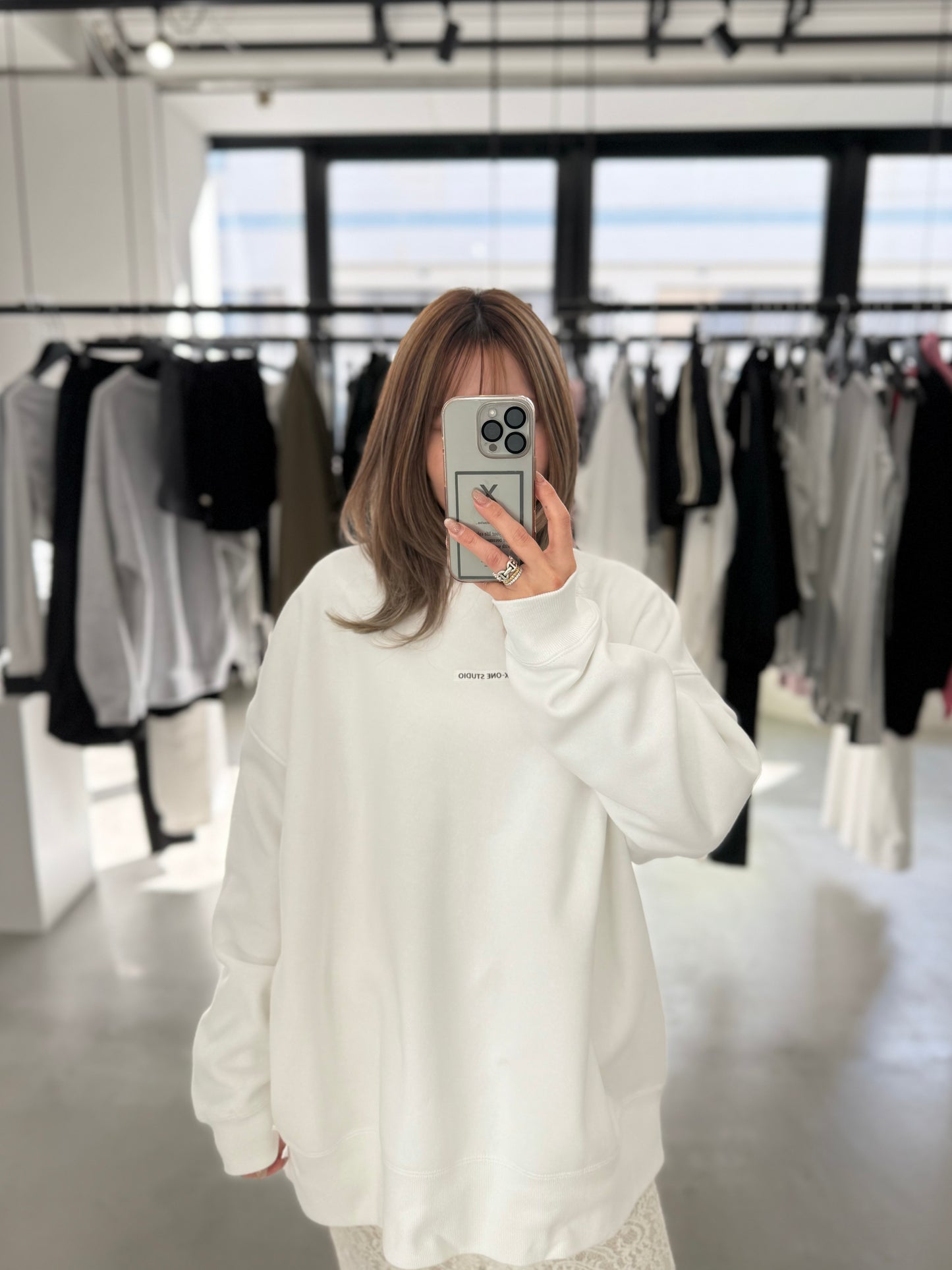 X-ONE WIDE SWEAT "WHITE"