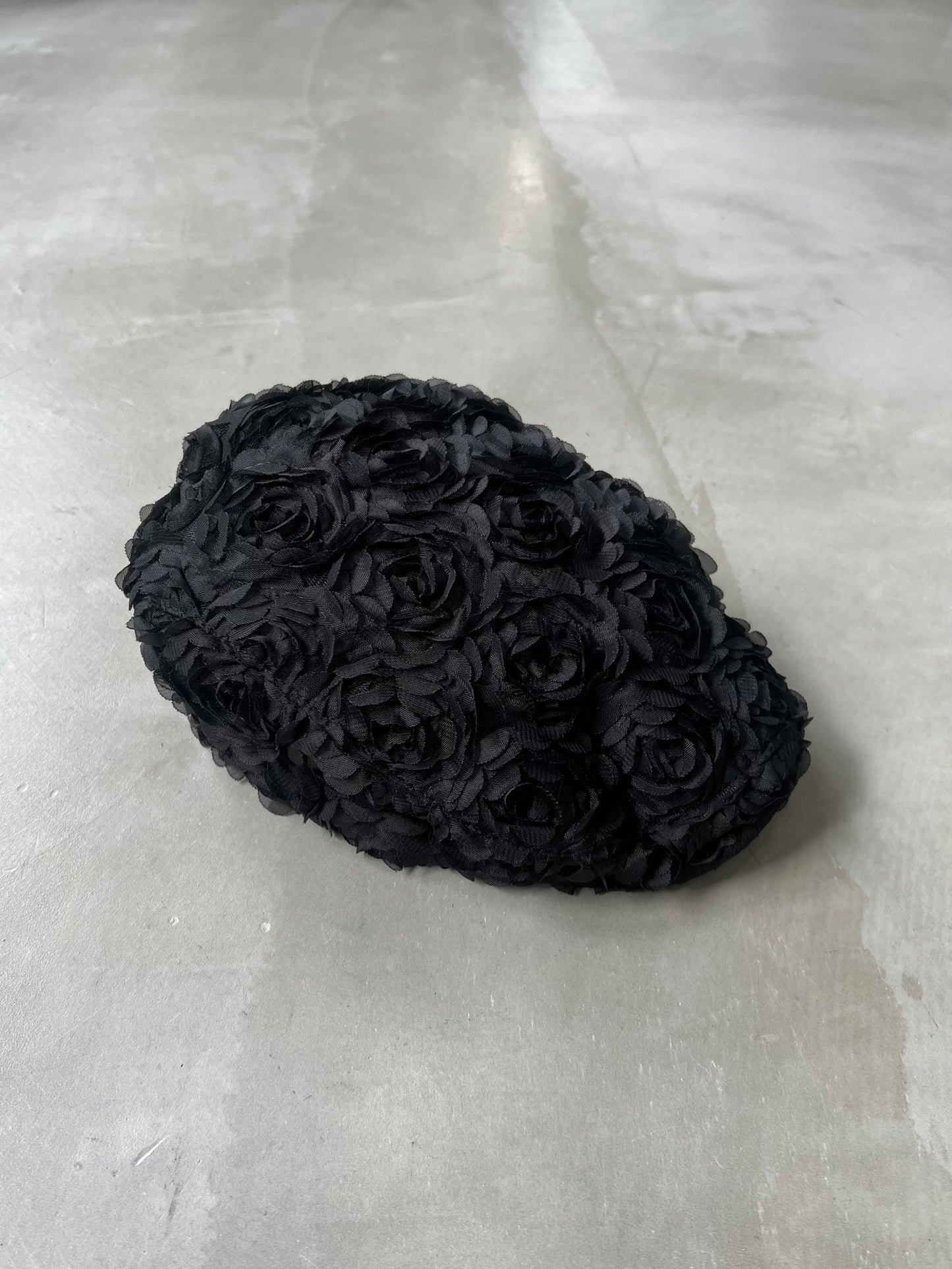 WAFFLE LACE CASQUETTE "BLACK"