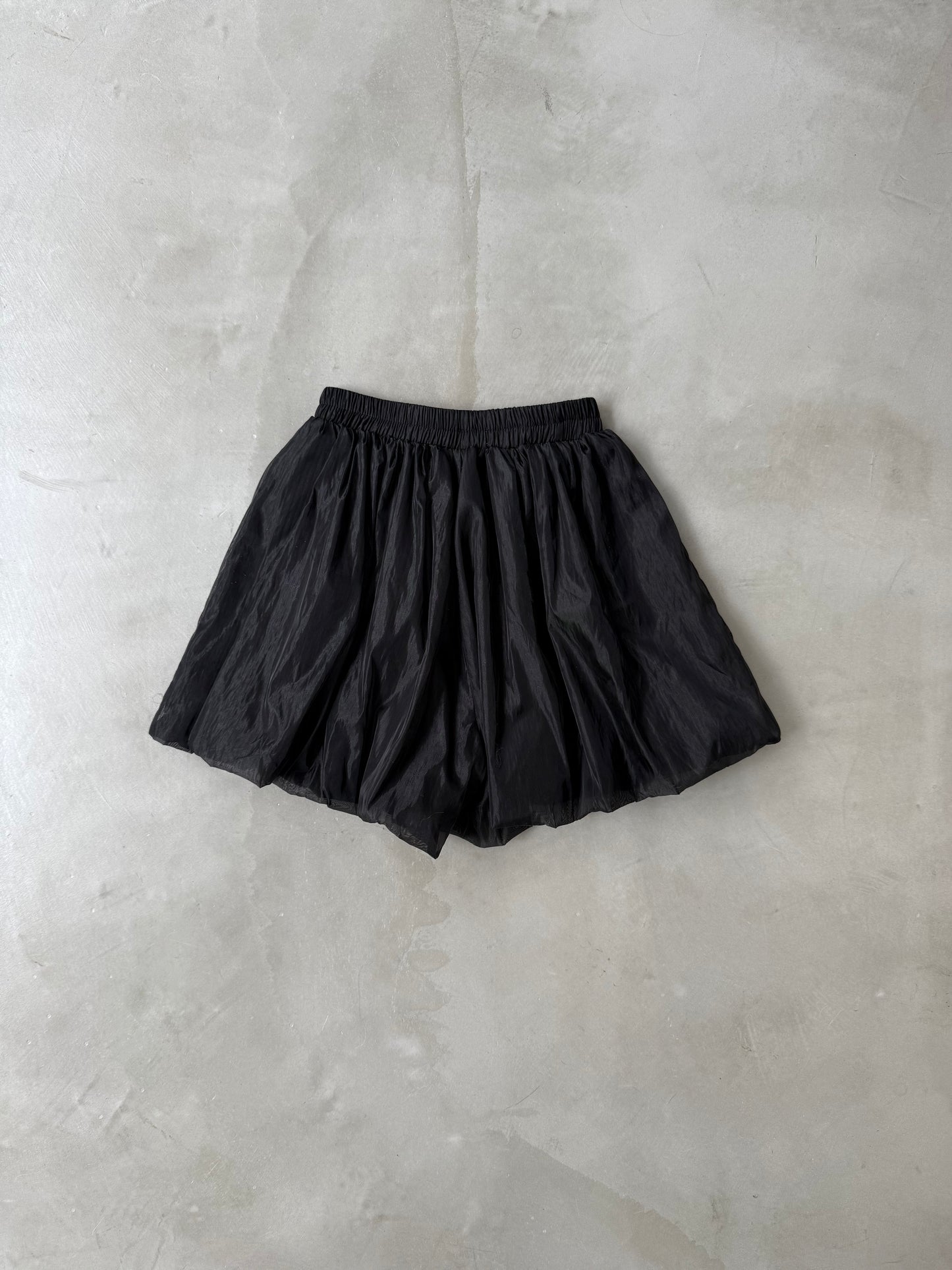 SHEER BALLOON PANT "BLACK"