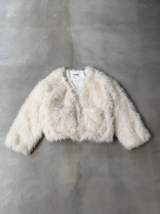 FLUFFY JACKET "WHITE"