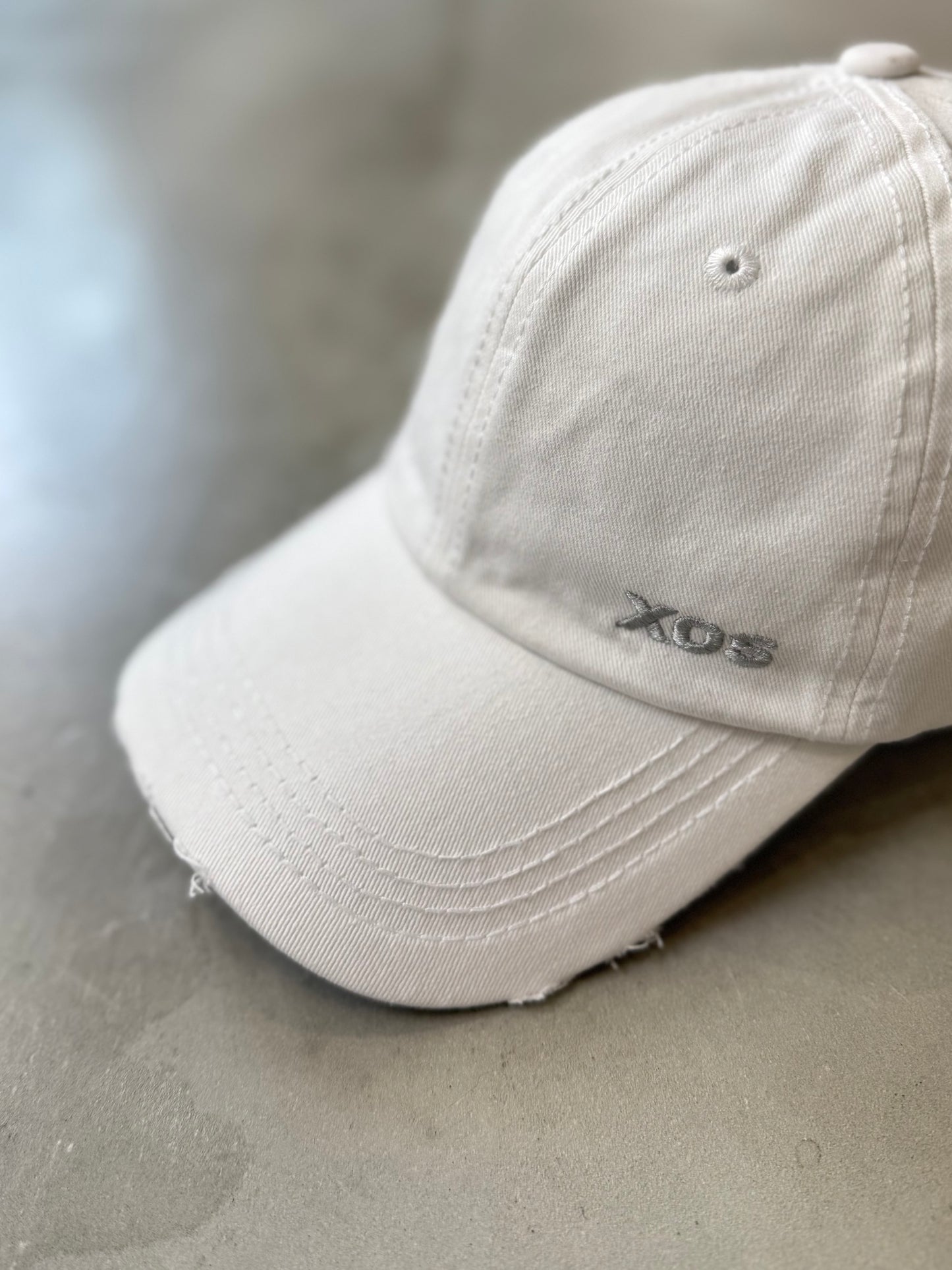 WASHED CRASH CAP "WHITE"