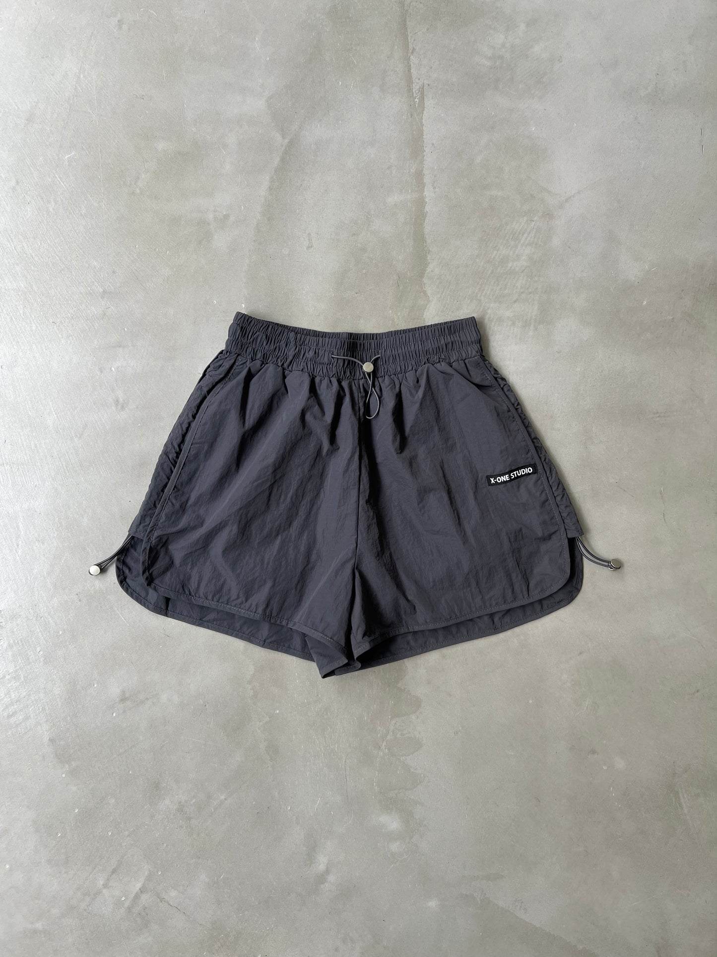 NYLON SHORT PANTS "GRAY"