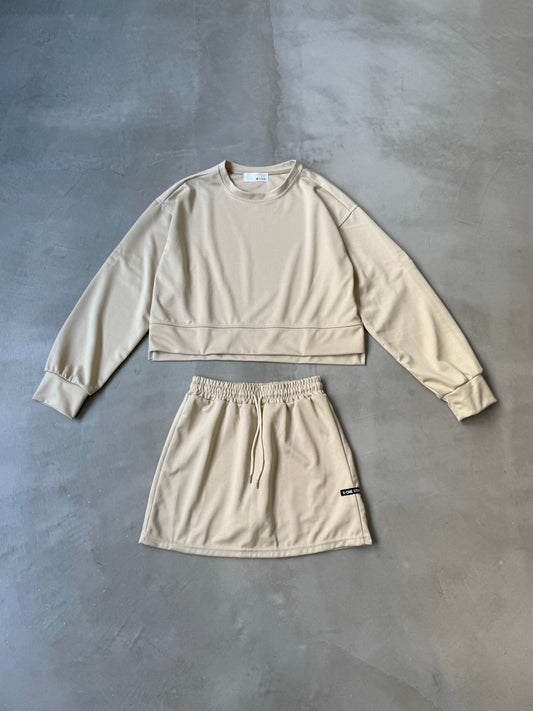 CUT OUT SWEAT SETUP "SAND"