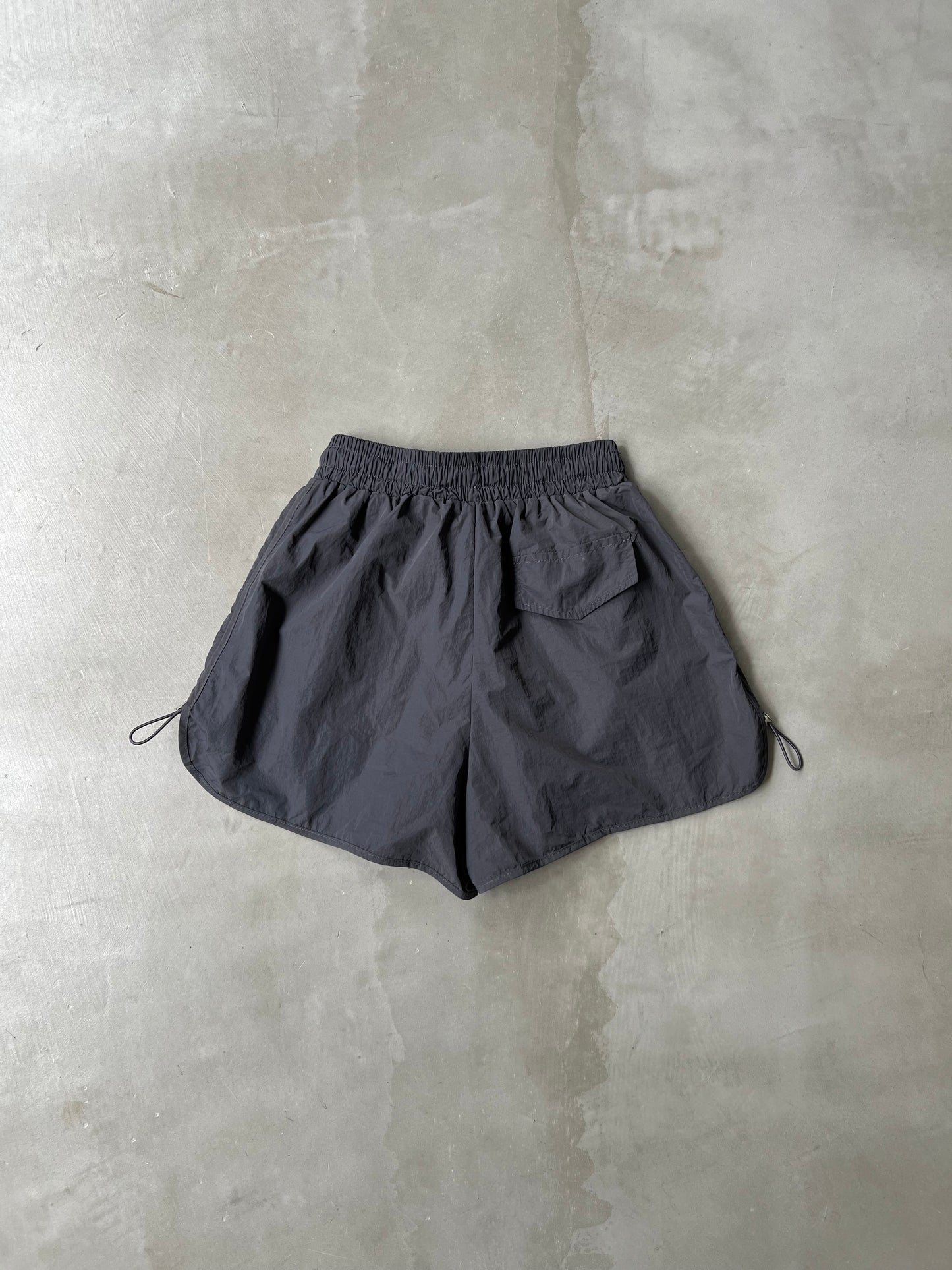 NYLON SHORT PANTS "GRAY"