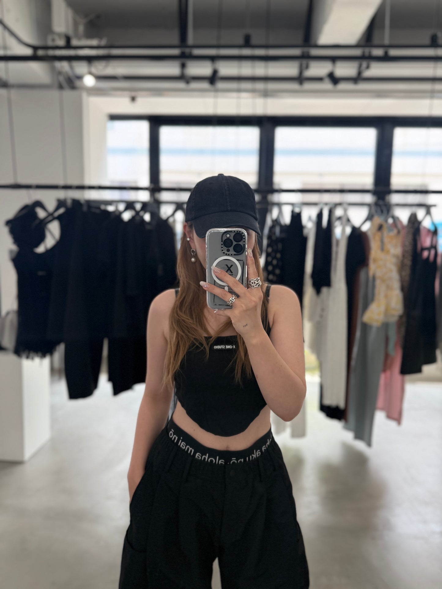 BLACK DENIM CAP