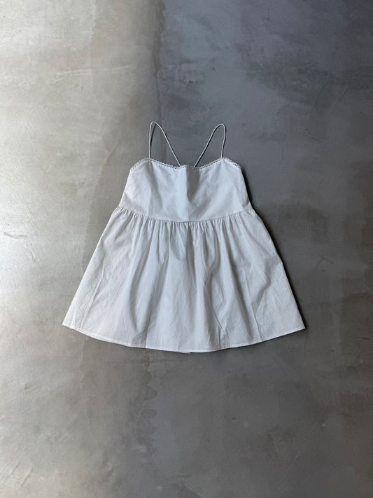 BACK OPEN CAMI "WHITE"