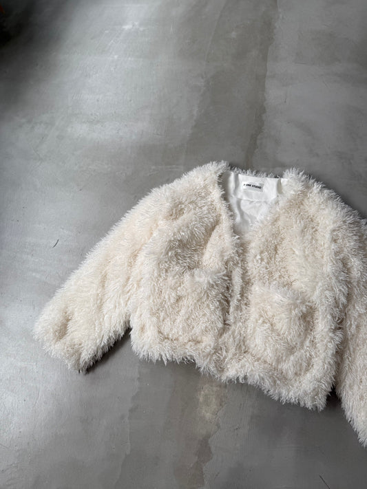 FLUFFY JACKET "WHITE"