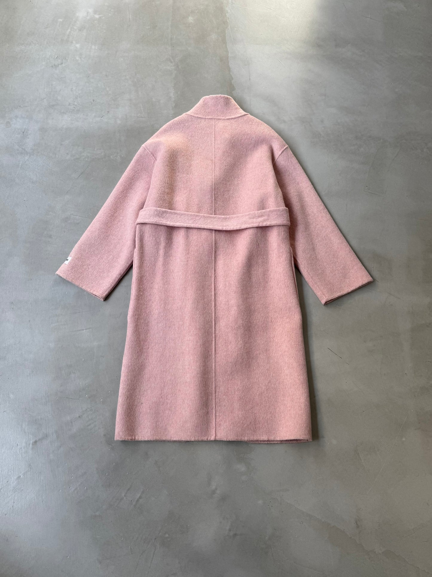 MELTON WOOL COAT "PINK"